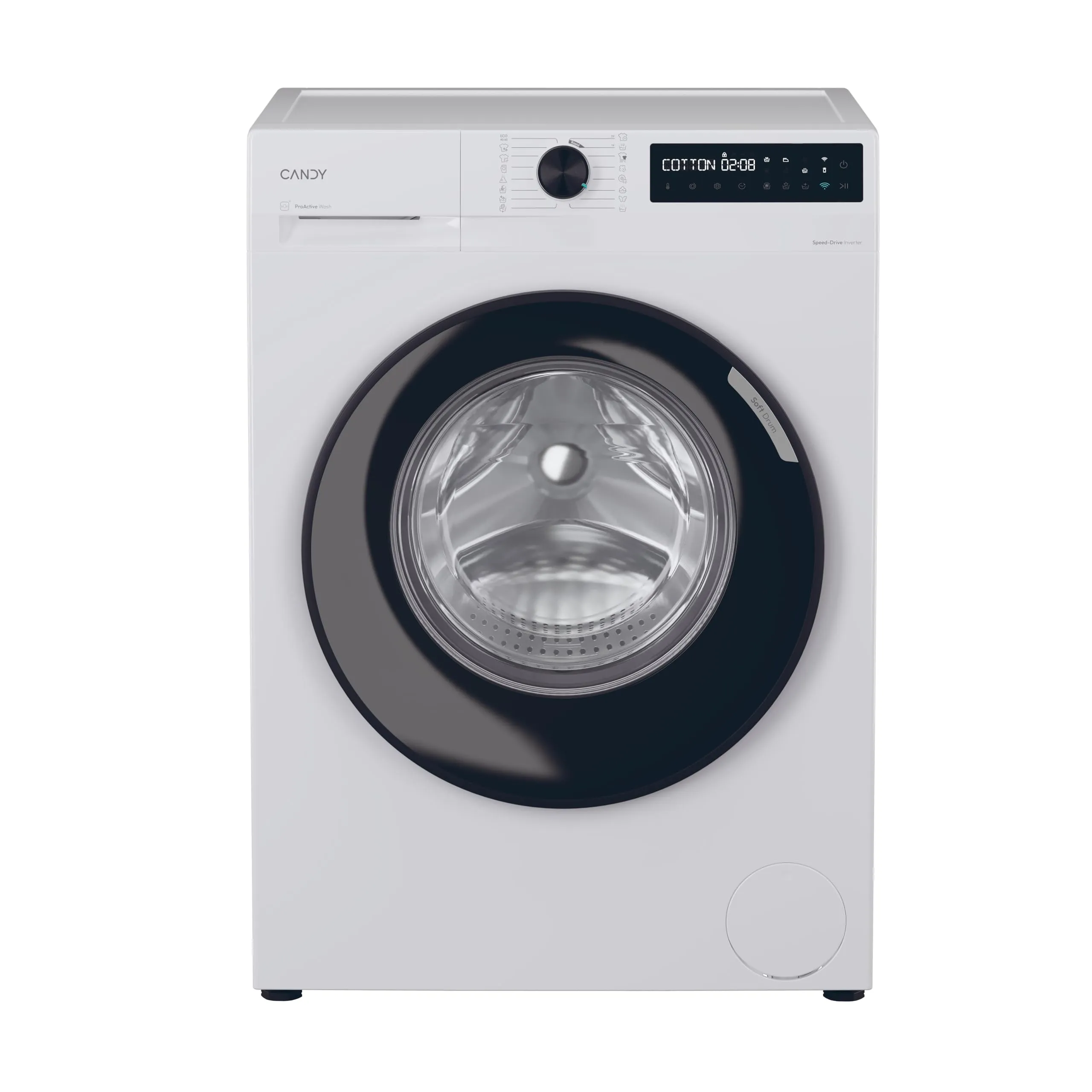 Candy ProWash 500 BR 48B6-S, Lavatrice a carica frontale, 8KG, Classe A-10%, 1400 giri, 72 dB, Connessa, Cicli Rapidi, 16 programmi, AxLxP 85x60x53cm, Bianco [Classe di efficienza energetica A]
