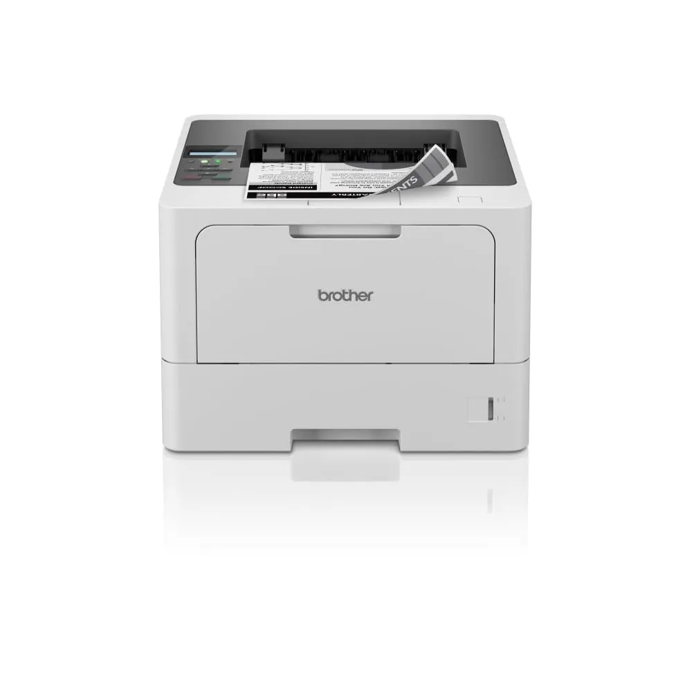 Brother HLL5210DW Stampante Laser Monocromatica,48 ppm,Stampa Fronte/Retro Automatica,Connettività cablata e WiFi,Display LCD 1 linea,Cassetto carta da 250 fogli,Inbox Toner fino a circa 3000 pagine