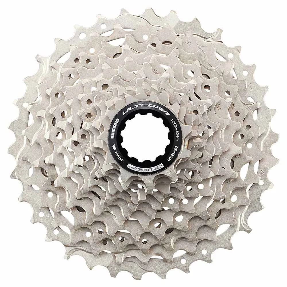 Shimano, Cassetta Ultegra CS-R8100, 11-30 12v. Unisex adulto, Silver, 12 velocità