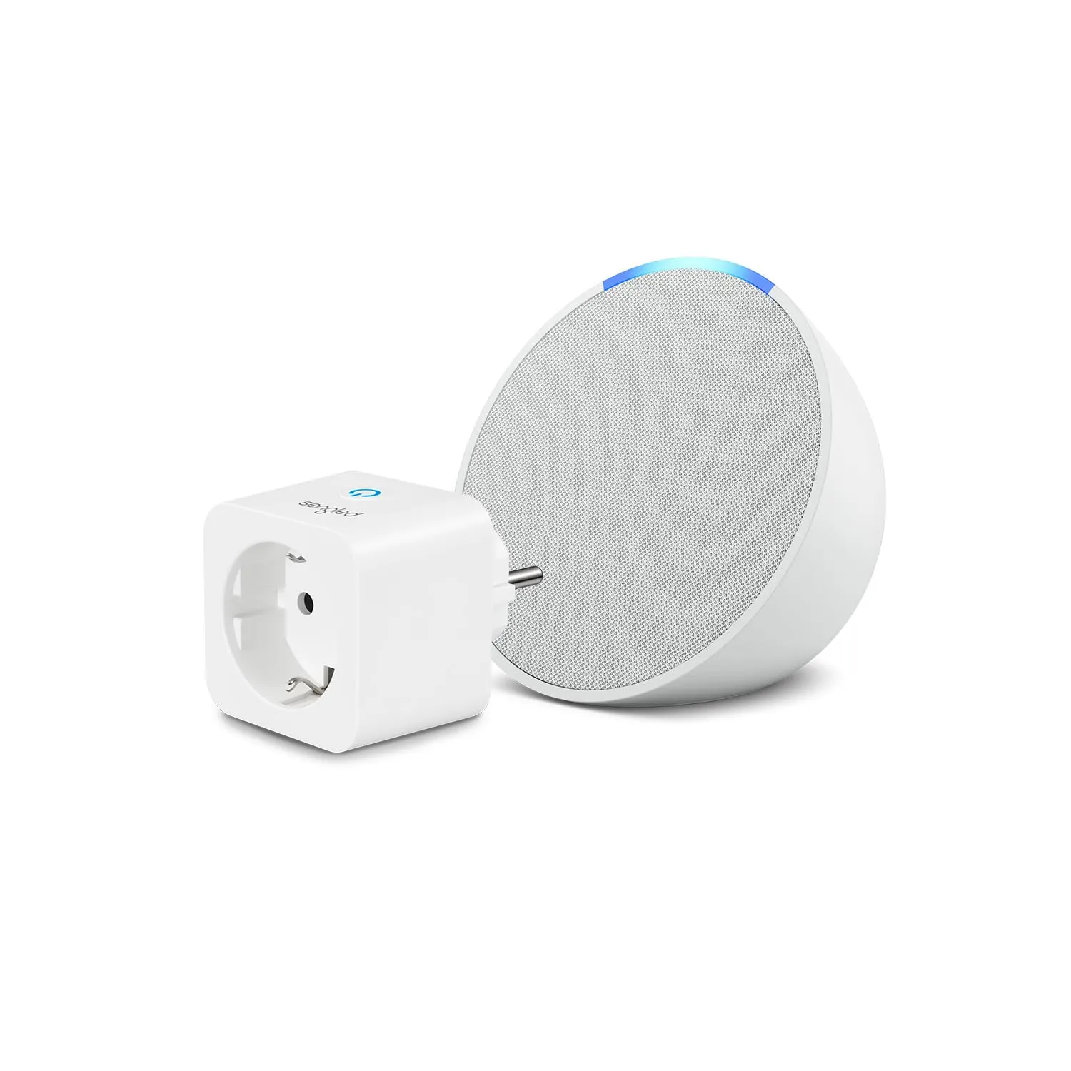Echo Pop | Bianco ghiaccio + Sengled Smart Plug, compatibile con Alexa - Kit di base per Casa Intelligente