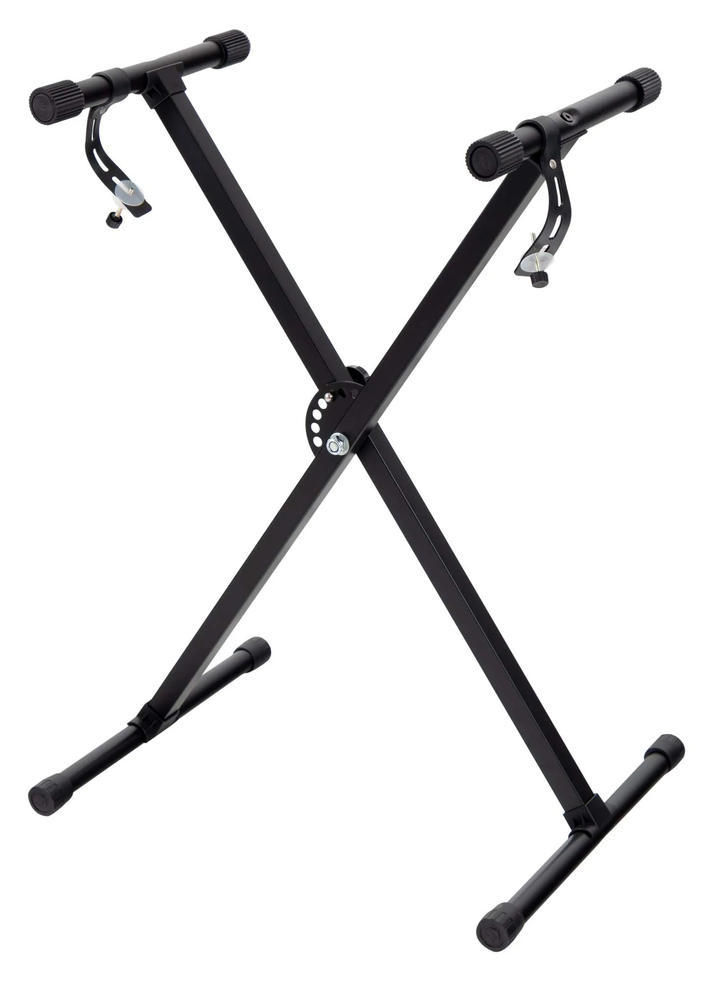 FunKey Supporto Tastiera con Struttura a X - Chiusura a Strappo Affidabile - Con Manicotti Antiscivolo Integrati - Supporto dal Design Pieghevole - Include Cinghie di Fissaggio Robuste