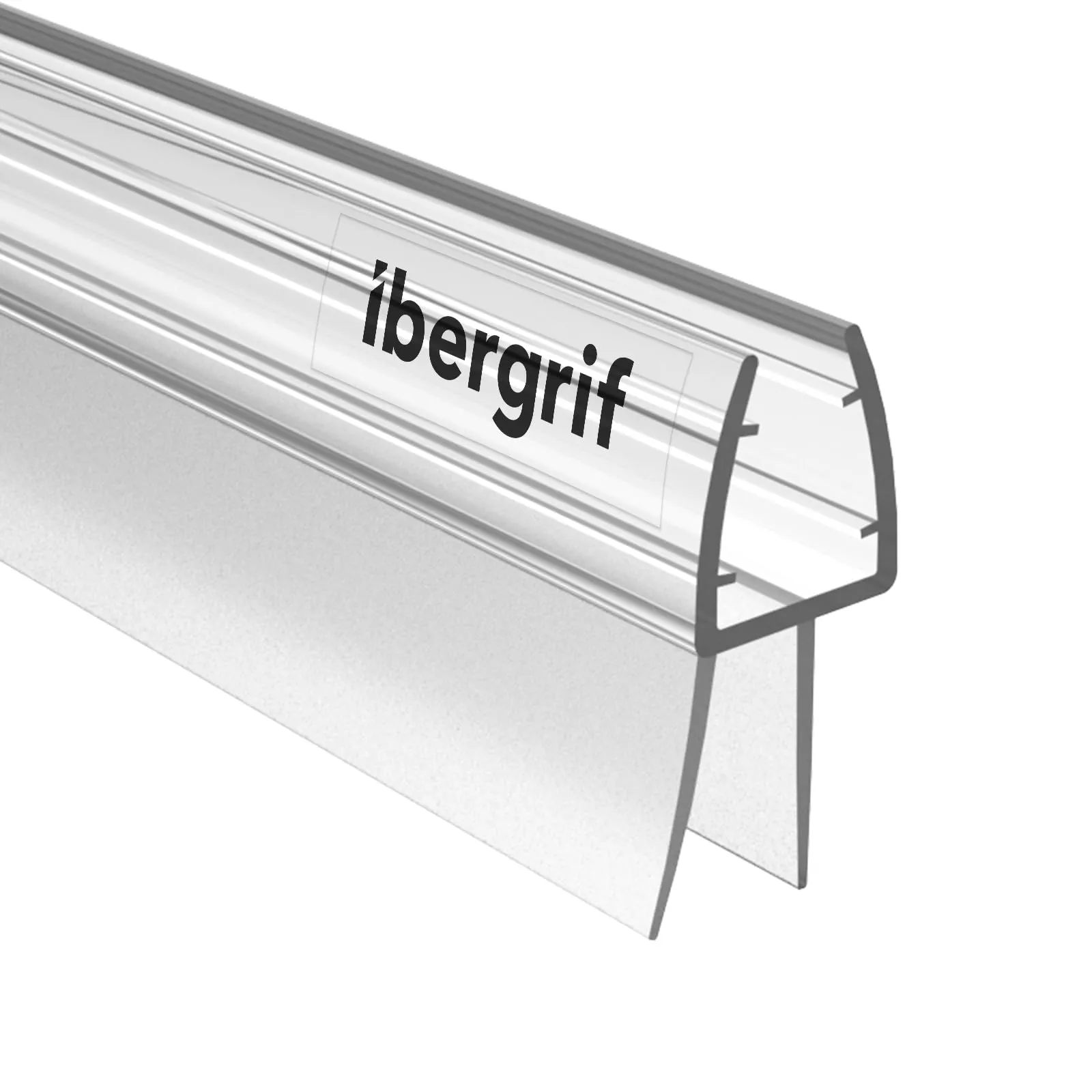Ibergrif M101-80 Guarnizione Doccia Sottoporta 80cm, Per porte in vetro 5-8mm, Facile da Installare, Impermeabile