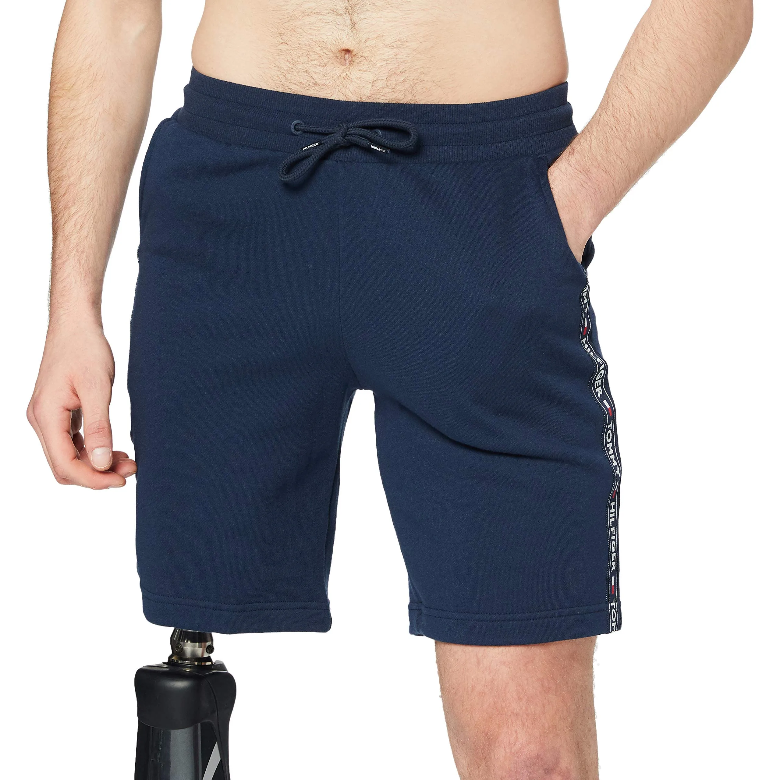 Tommy Hilfiger Pantaloncini in Felpa Uomo Corti, Blu (Navy Blazer), S