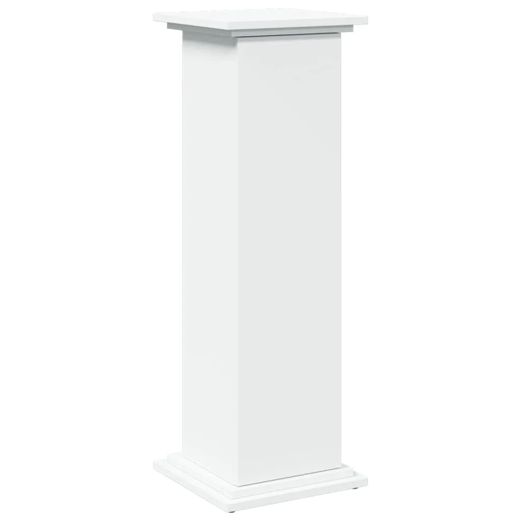 vidaXL Supporto Espositivo Portaoggetti Bianco 31x30x90 cm Truciolato, espositore a Colonna, vetrina, Mobile espositivo, piedistallo espositivo
