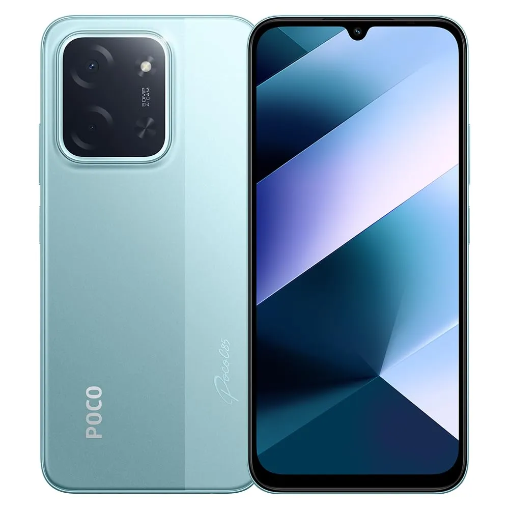 xiaomi POCO C85 4G Smartphone 8GB + 256GB Massive 6000mAh (tipo), Batteria Powered by 33W Fast Charging Clear 50MP AI Dual Camera, Charger Included (Green)