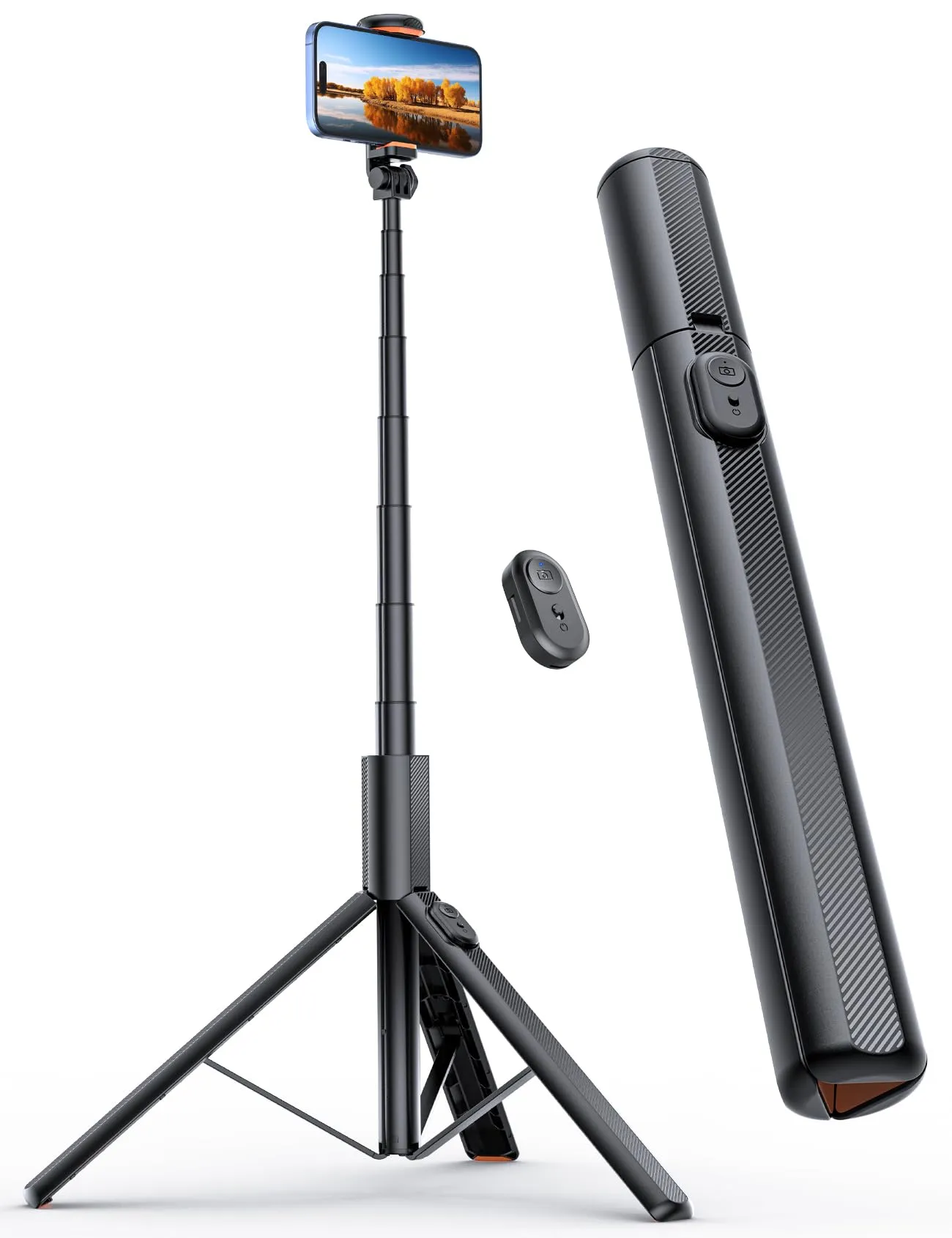 ANXRE 180cm Treppiede Per Smartphone Monopiede Portatile, NT79 Estensibile Bastone Selfie Cavalletto Per Smartphone Selfie Stick Compatibile Con iPhone/Samsung/Gopro/Telecamera