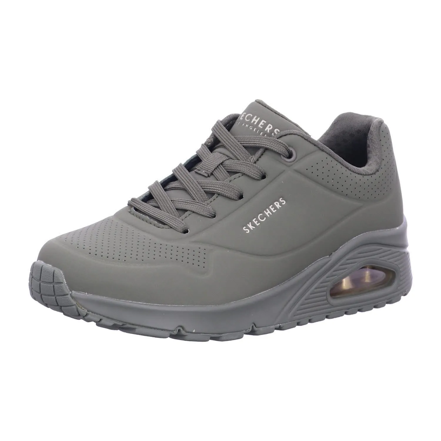 Skechers Uno Stand On Air, Sneaker Donna, Olive Durabuck, 38 EU
