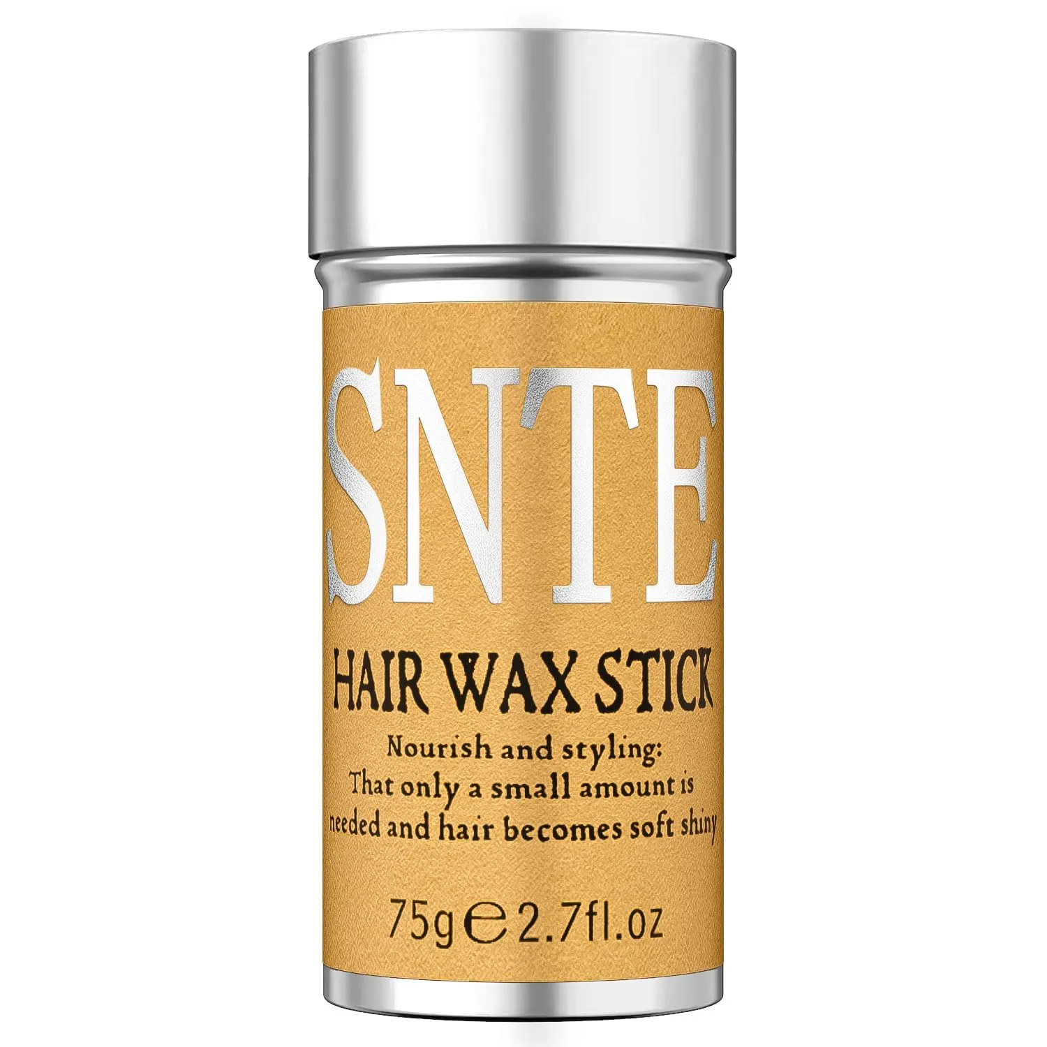 Bastone di cera per capelli, Bastone di cera per capelli Parrucche Bordo controllo Slick Stick per capelli non grassa Styling capelli Pomata Stick per Flyaways Bordo Frizz capelli - 75 g