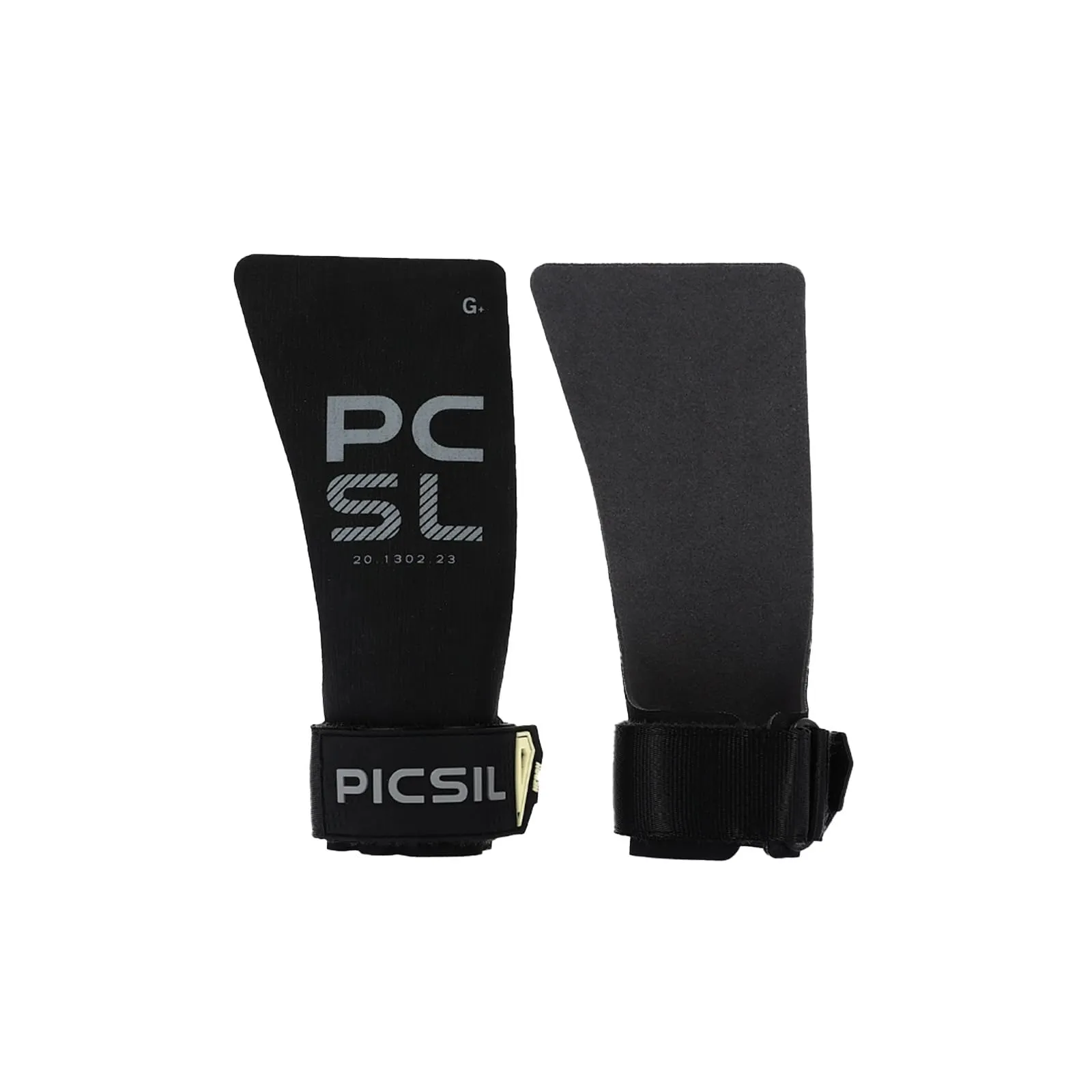 PICSIL - Paracalli Heron, Grips per Protezione Mani, Uso Senza Magnesio, con Astuccio e Polsini, Ideale per WOD, Cross Training, Calistenics e Fitness (Moonless, G+)