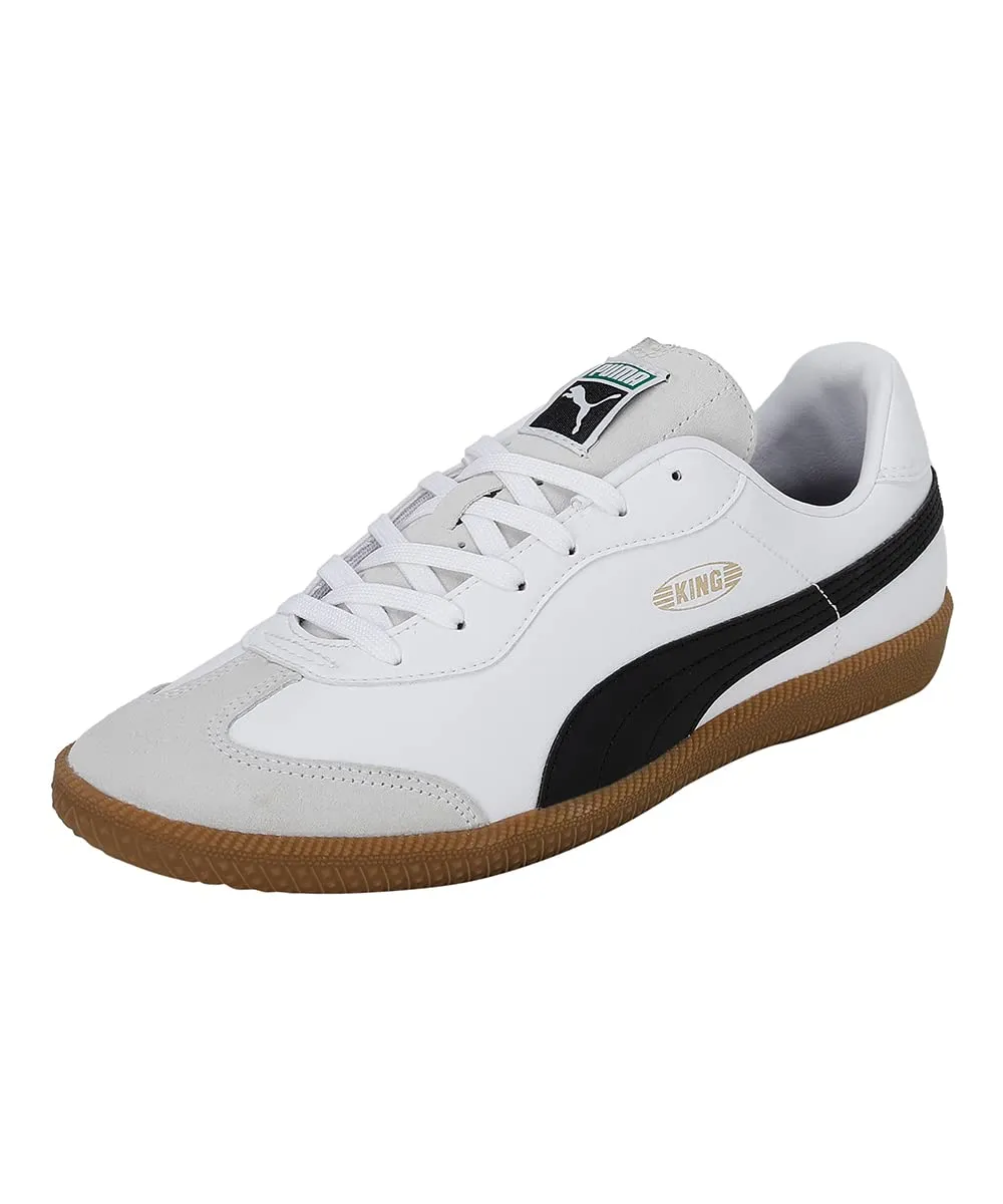 PUMA Unisex King 21 It Scarpe da calcio, Puma White Puma Black Gum, 44 EU