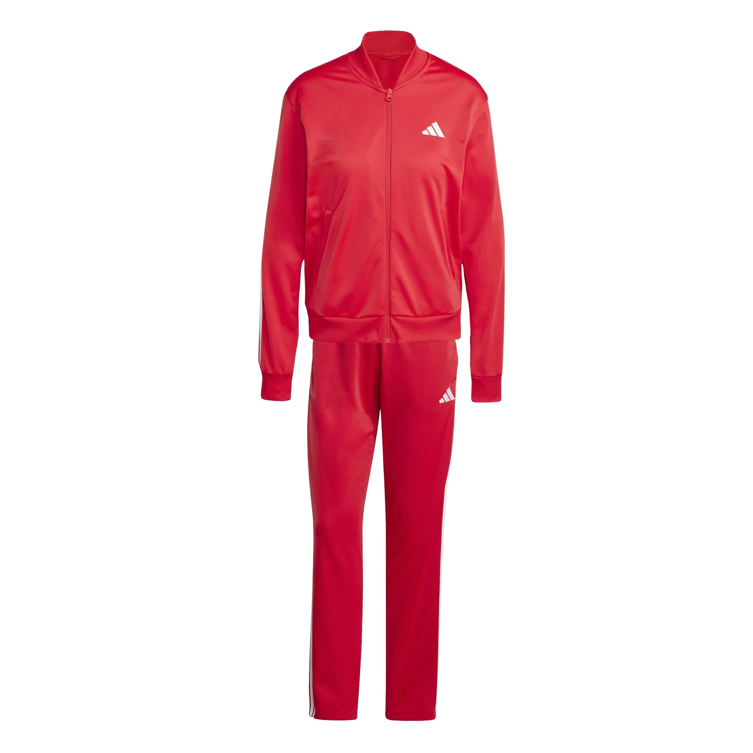 adidas Donna ESSENTIALS 3-STRIPES TRACKSUIT, pure ruby/white, M