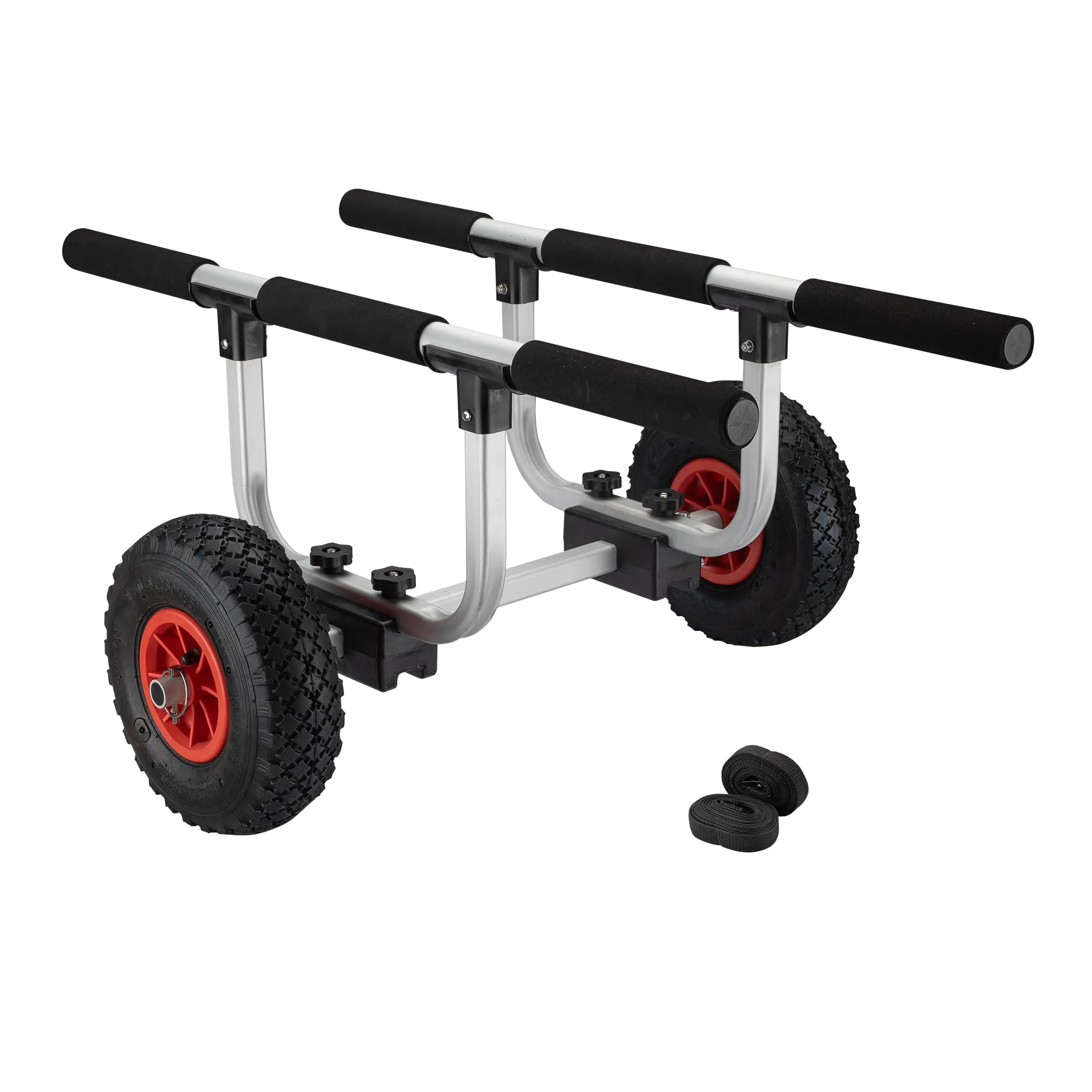 Wiltec Carrello da Trasporto per Kayak in Alluminio con Pneumatici Ø 26 cm Larghezza Regolabile Max 90 kg