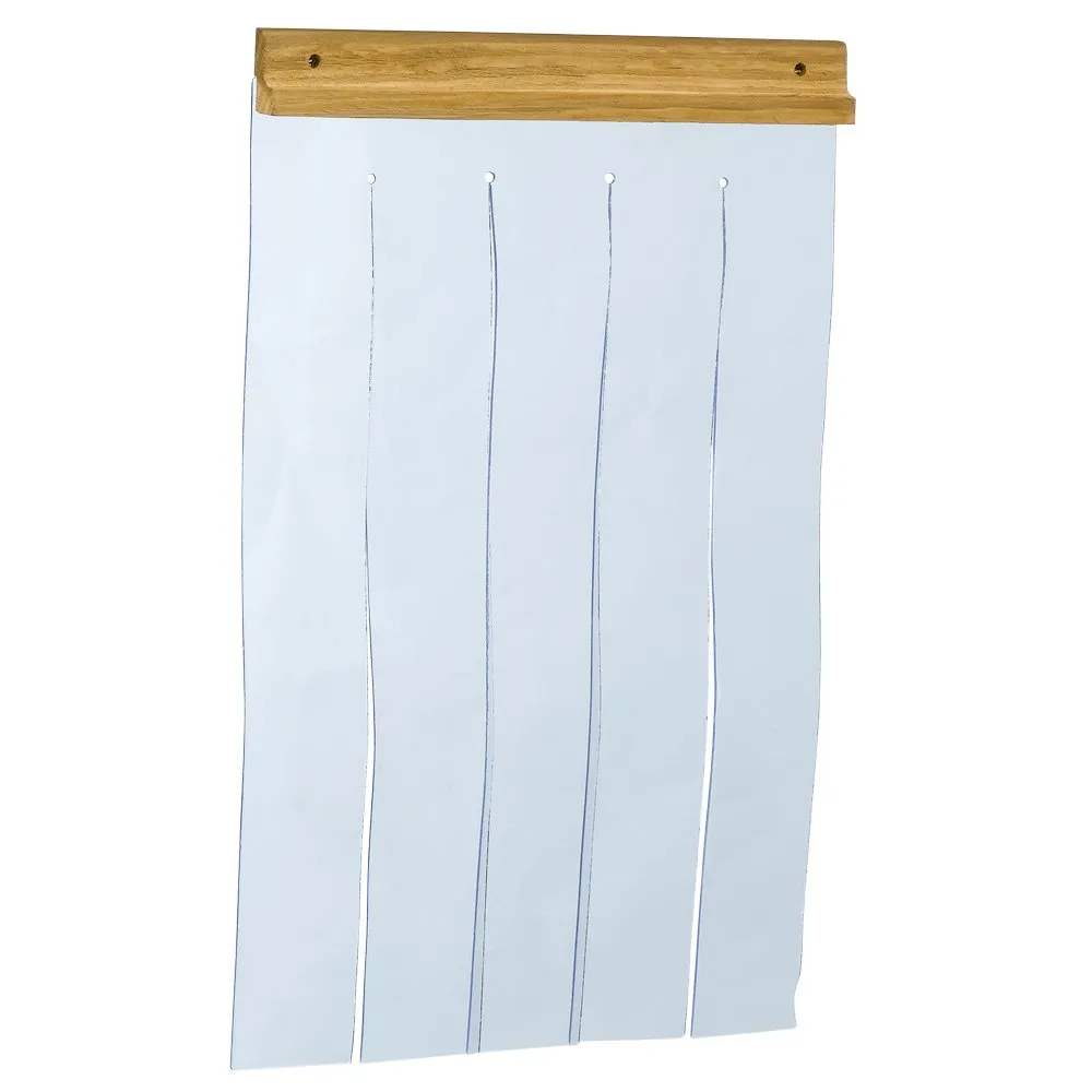Ferplast Porta per cuccia cani modello DOMUS LARGE, BAITA 80 e CANADA 4, Portina per cucce da esterno, Pvc trasparente antipioggia, vento, freddo, 32 x 52 cm