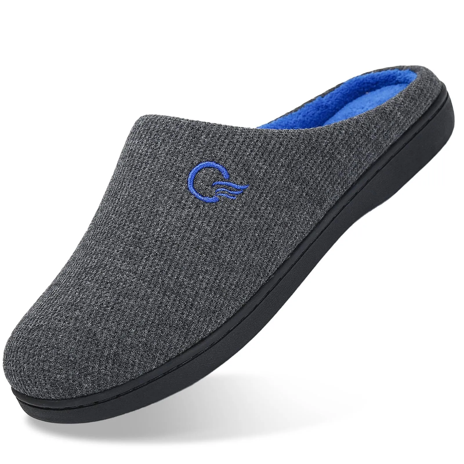 Mishansha Pantofole Donna Ciabatta Invernali Home Scarpe Memory Foam Caldo Comode Antiscivolo Ciabatte Casa Interno e Esterno Grigio 38/39