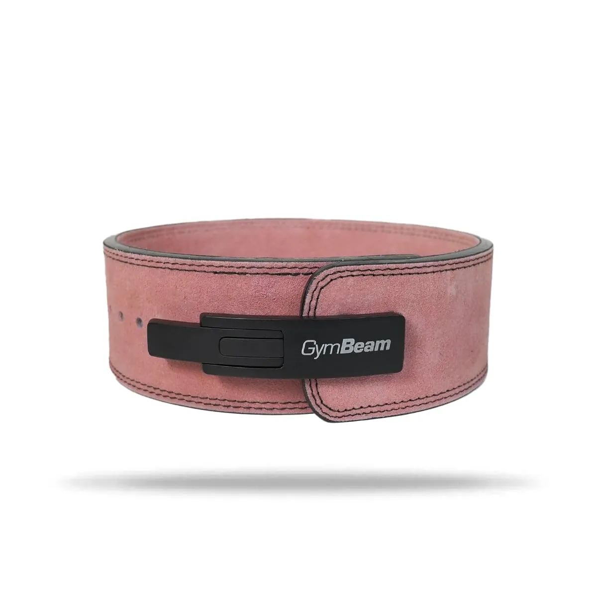GymBeam Cintura da Powerlifting per Donna con Fibbia a Leva - Cintura in Vera Pelle a 4 Strati per Squat e Stacco - Supporto Lombare per Sollevamento Pesi e Bodybuilding (S)