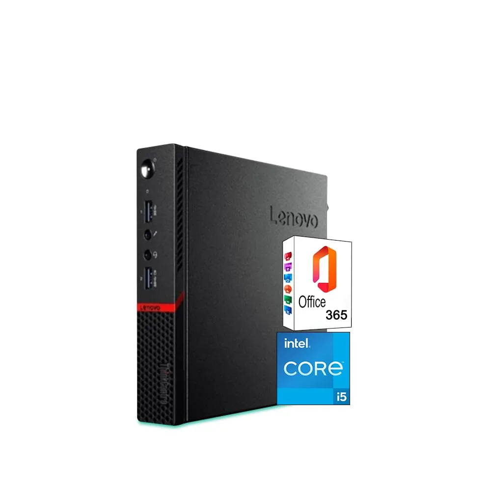Lenovo ThinkCentre M720q Tiny Intel Six Core i5 8400T 256GB SSD HDD 8GB Memoria Windows 11 Pro Desktop Computer Mini PC (ricondizionato)