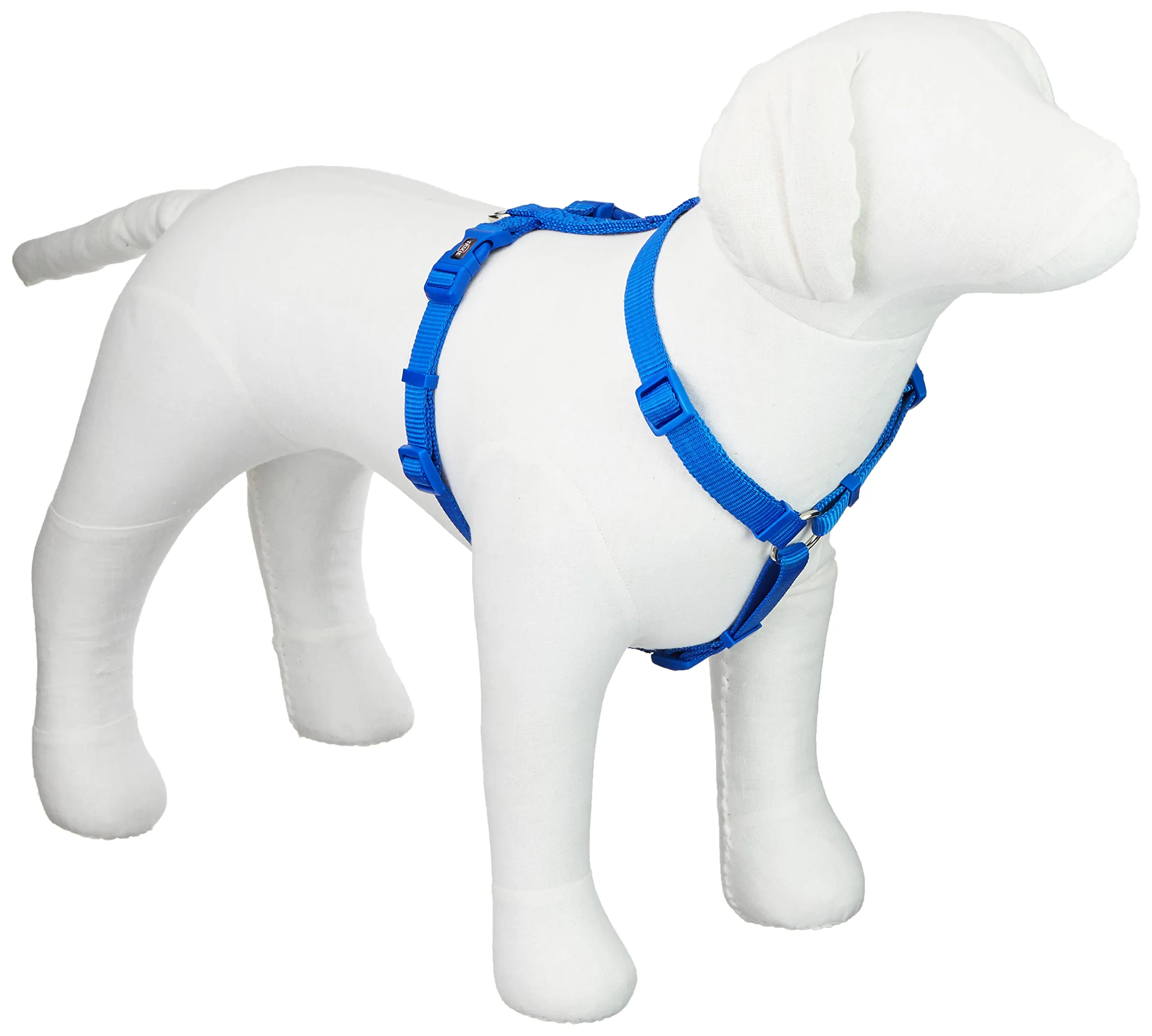 Trixie 203402 Premium Pettorina ad H, Per Cani, Blu, Taglia M-L (52-75 cm/20 mm)