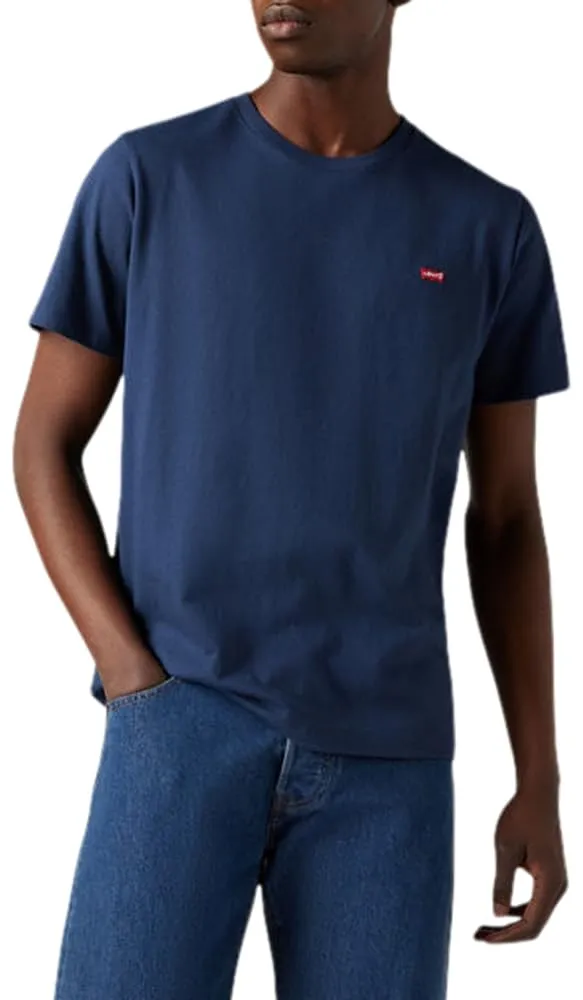 Levi's Ss Original Housemark Tee, Maglietta Uomo, Cotton + Patch Dress Blues, M