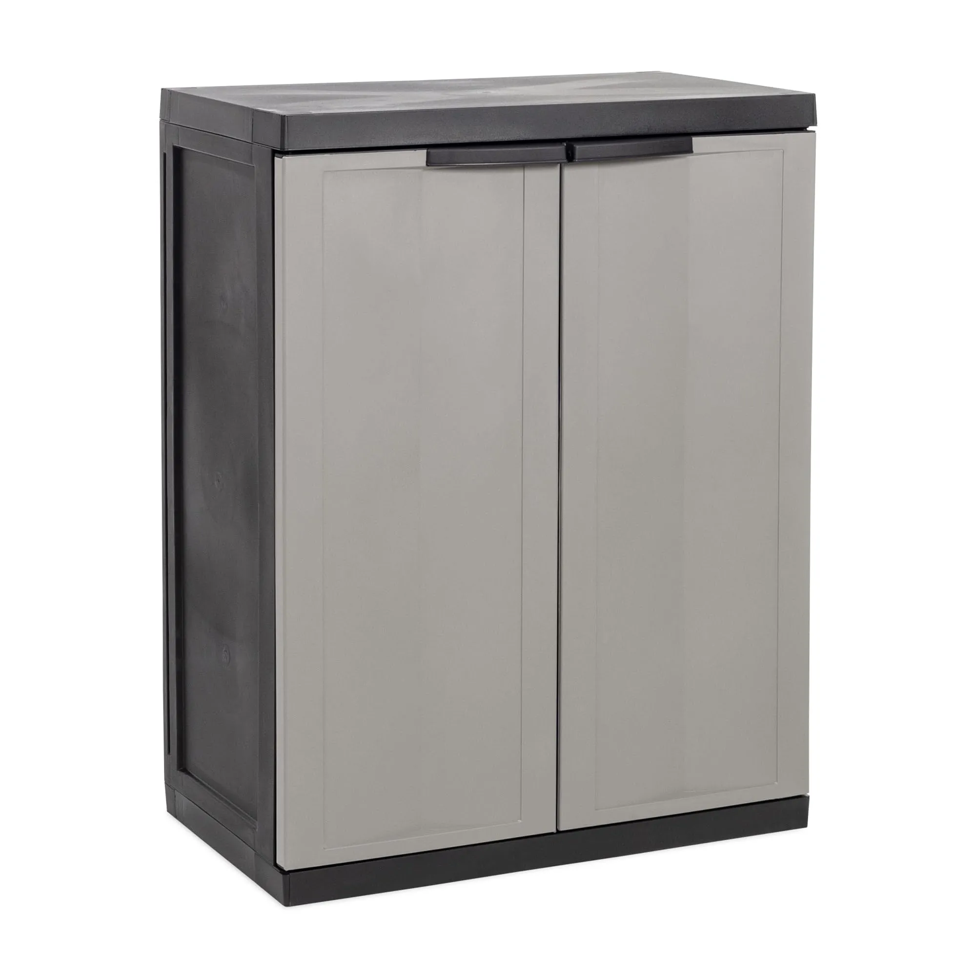 Toomax Armadio Trend Midi Basso, in polipropilene, colore nero/grigio basalto, dimensioni cm 65x37x85h