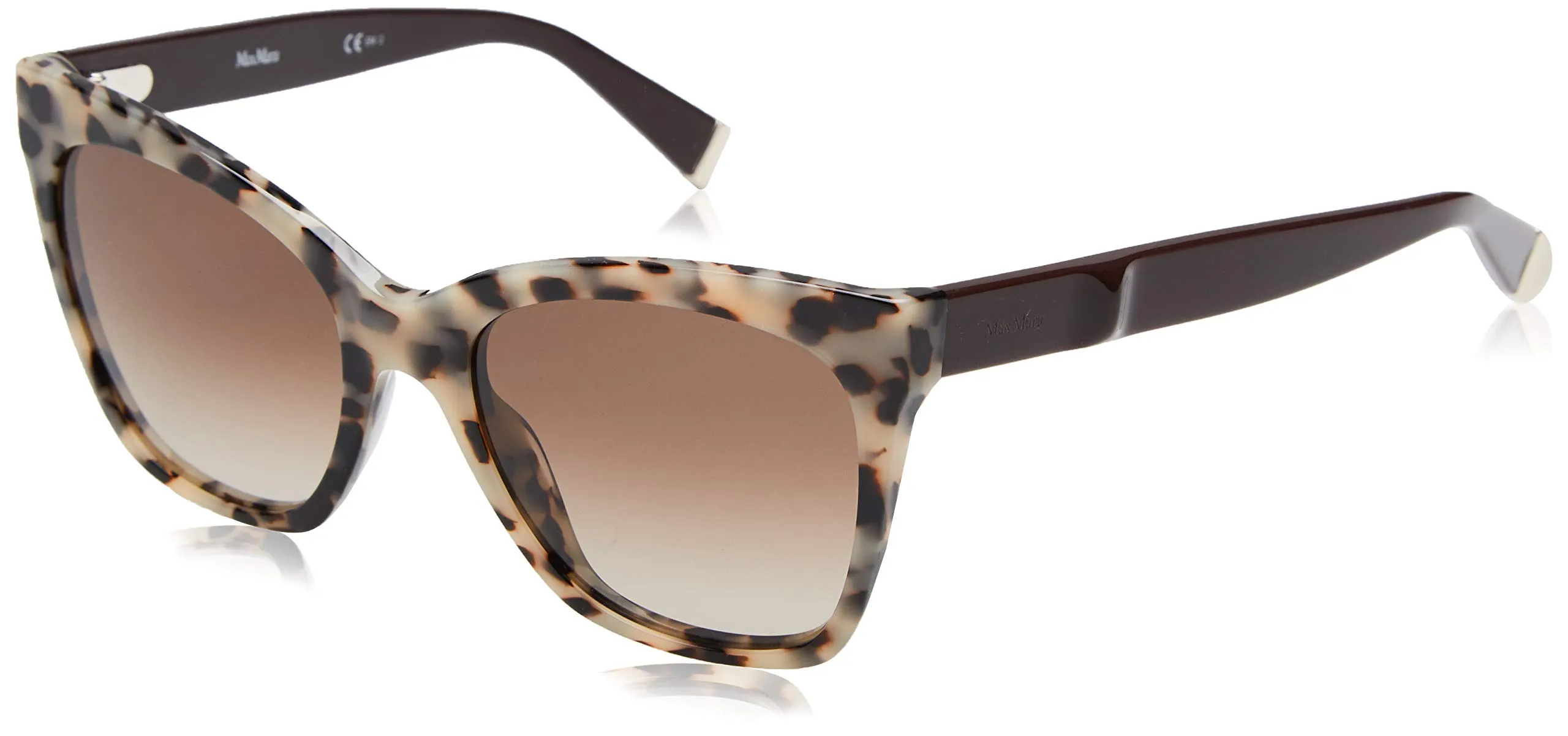 Max Mara MM Modern IV HA U7Z 55 Occhiali da Sole, Rosso (Havana Burgundy/Brwn SF), Donna