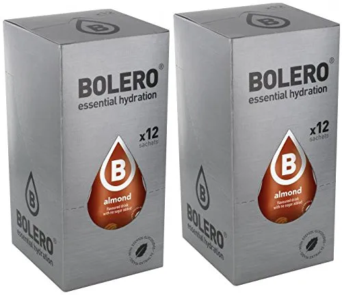 Bolero Drinks - Bevanda nutrizionale al gusto di mandorla, 24 x 9 g