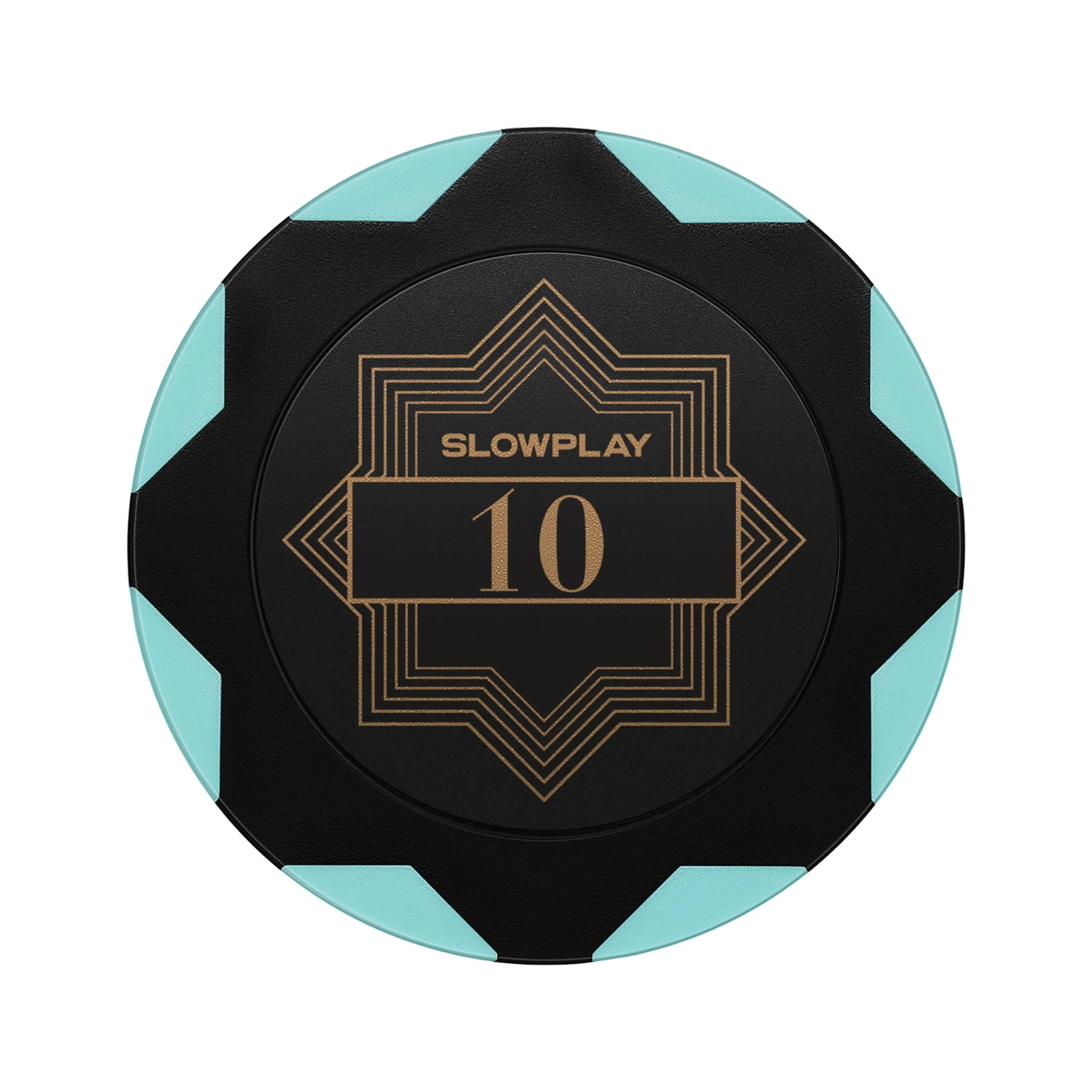SLOWPLAY Nash Fiches da poker in argilla | 50 Pezzi di Fiches da Poker Texas Holdem, 14g Fiches da poker [con valore] | Squisita fattura e design (10)