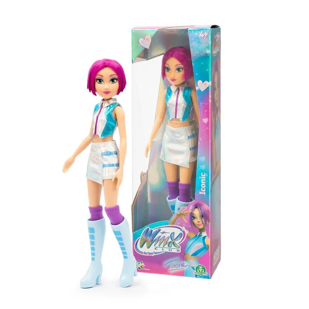 Winx – Tecna Iconic, Bambola 27 cm Snodata con Outfit Moderno della Serie TV, Giocattolo per Bambina e Bambini dai 4 Anni
