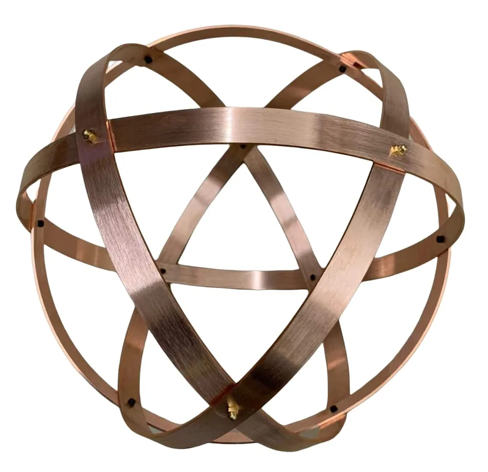 Genesa Crystal Rame 32cm fasce da 20x2mm fissate con dadi ciechi in ottone.