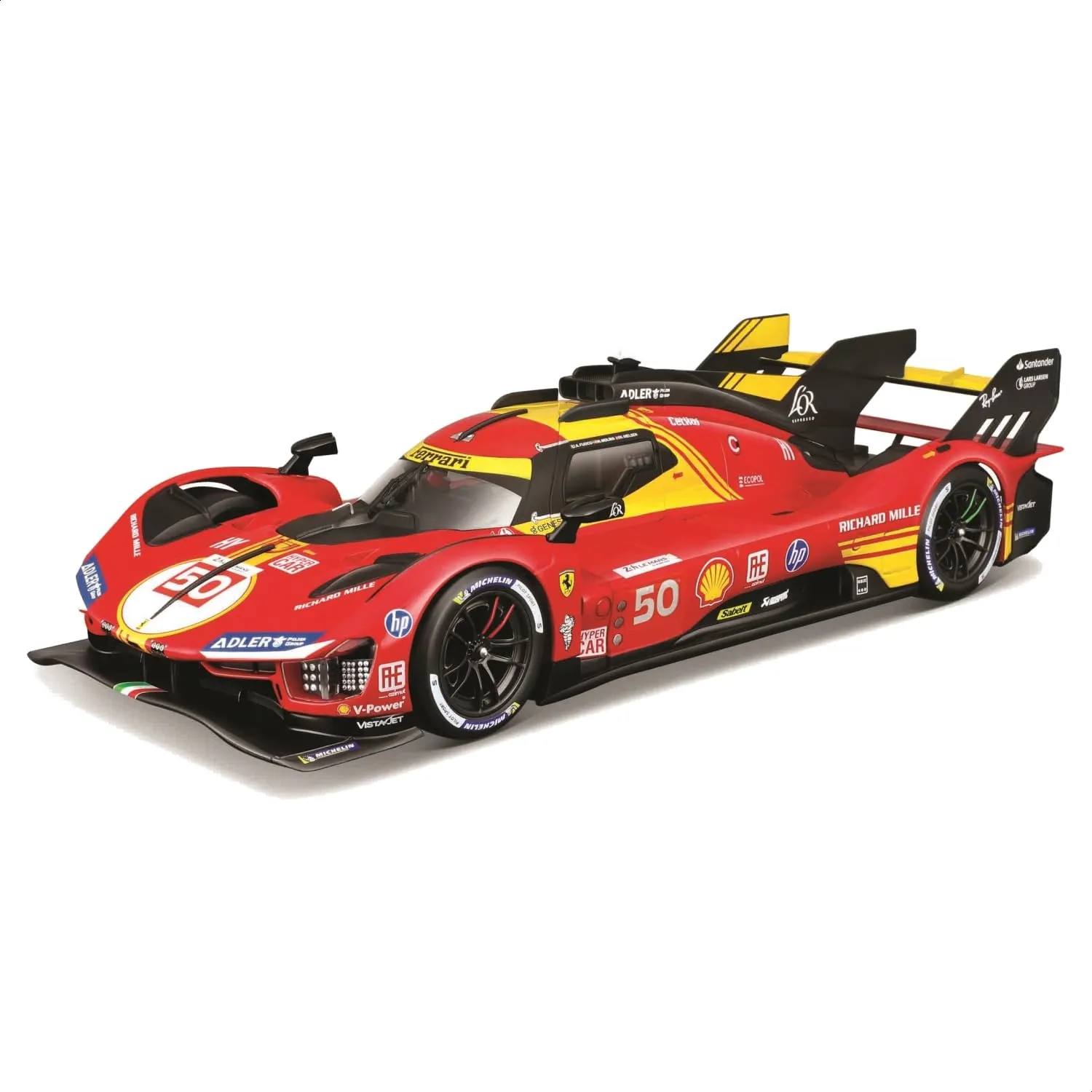 BBURAGO Ferrari 499P 24H Le Mans Champion 2024#50, Auto Diecast in Scala 1:24, Replica Dettagliata della Vincitrice con Portiere Apribili, Licenza Ufficiale Ferrari, Età Consigliata 14+ Anni