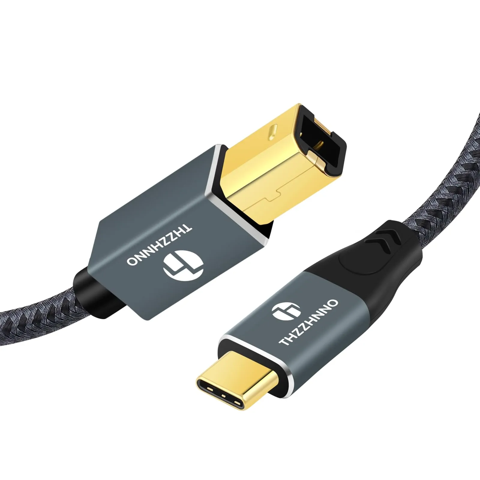 Thzzhnno Cavo da USB B a USB C 1M, USB C a USB B 2.0 per MacBook Pro, Cavo MIDI per Yamaha Casio Digital Piano, tastiera MIDI, controller DJ