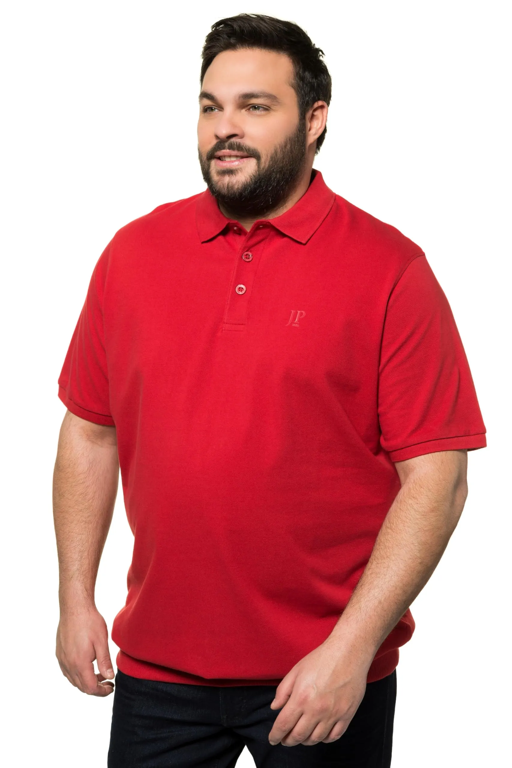 JP 1880 Polo Piquee Con Vita, Polo Uomo, Salsa, 6XL