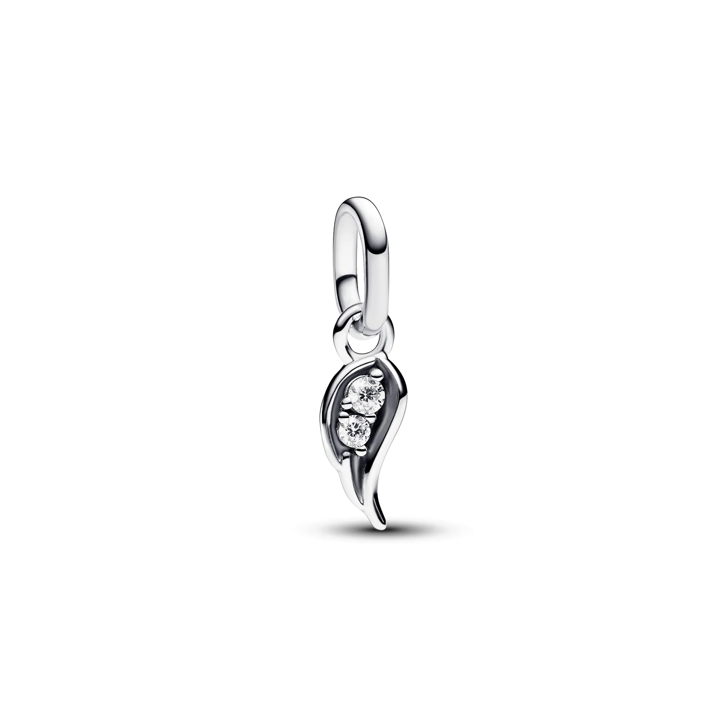 PANDORA ME Mini pendente in argento Sterling con ali d'angelo e zirconi cubici trasparenti