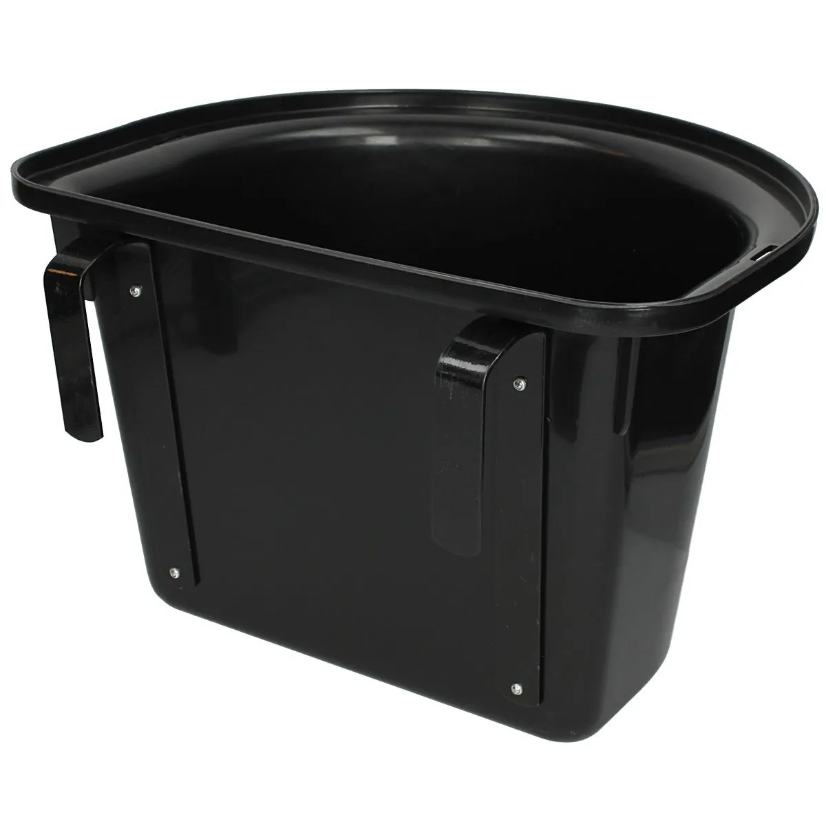 MANGIATOIA CON STAFFE PER BOX CAVALLI (COLORE NERO)