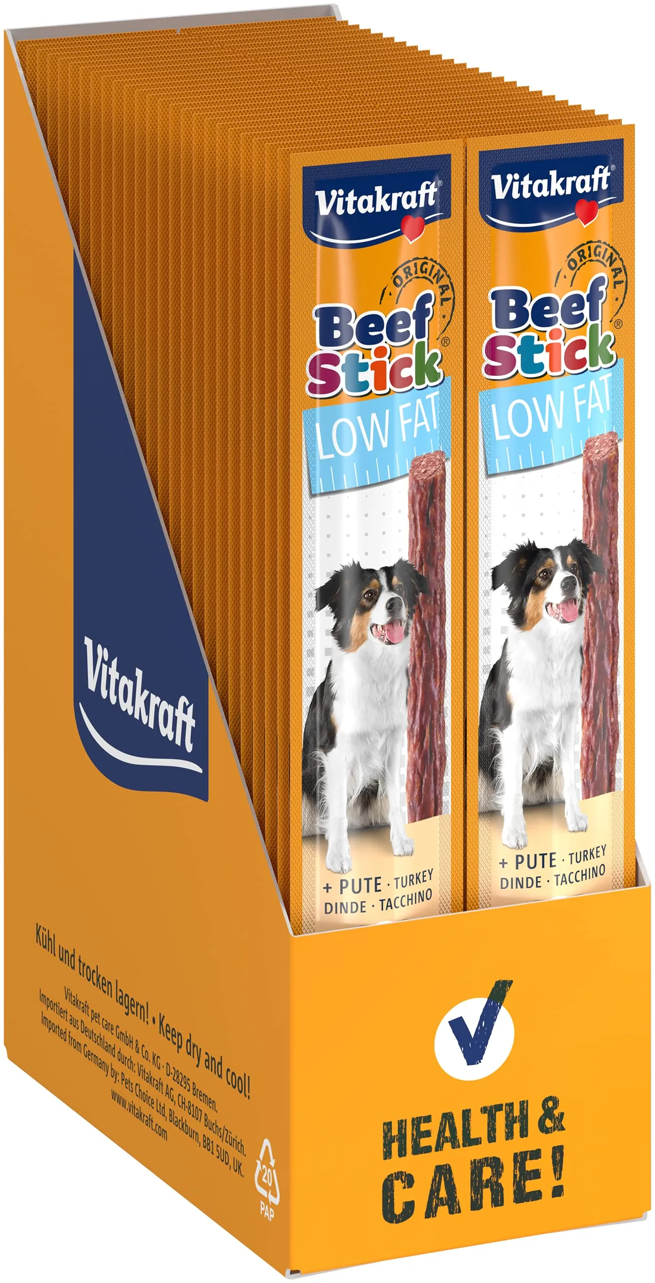 Vitakraft Beef Stick Low Fat - Dolcetto per cani - 50 x 12 g