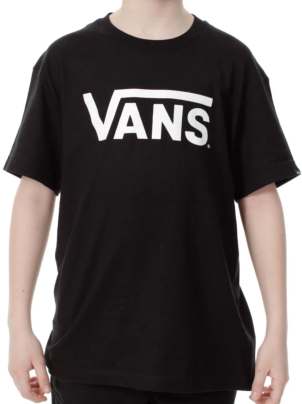 Vans Classic Boys T-Shirt, Nero (Black/White), L Bambini e Ragazzi