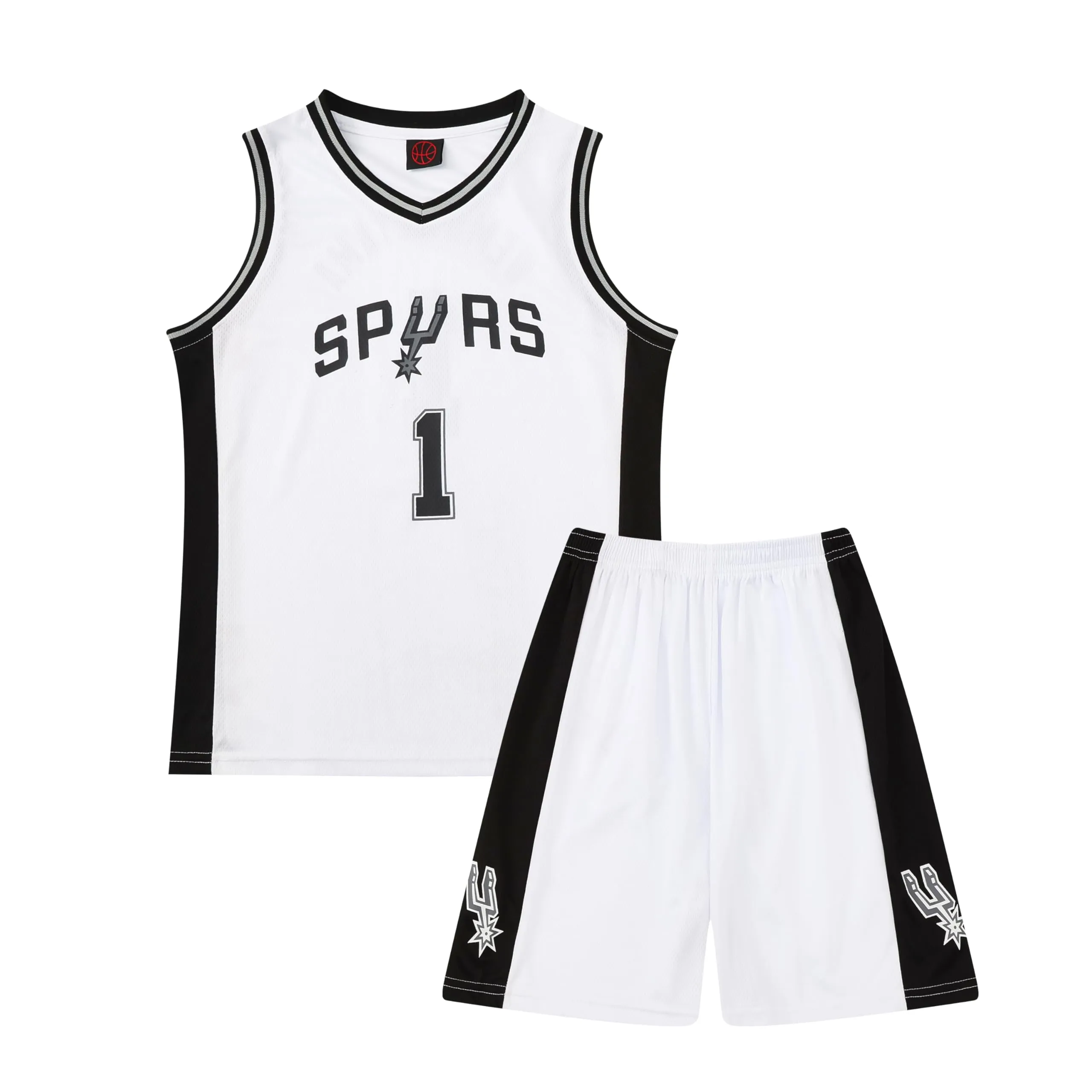 ISOVNUS Magliette Canotta e Pantaloncini da Basket Bambino 2 Pezzi - Completo Pallacanestro Ragazzo Senza Maniche per Bambini 11-12 Anni Nero