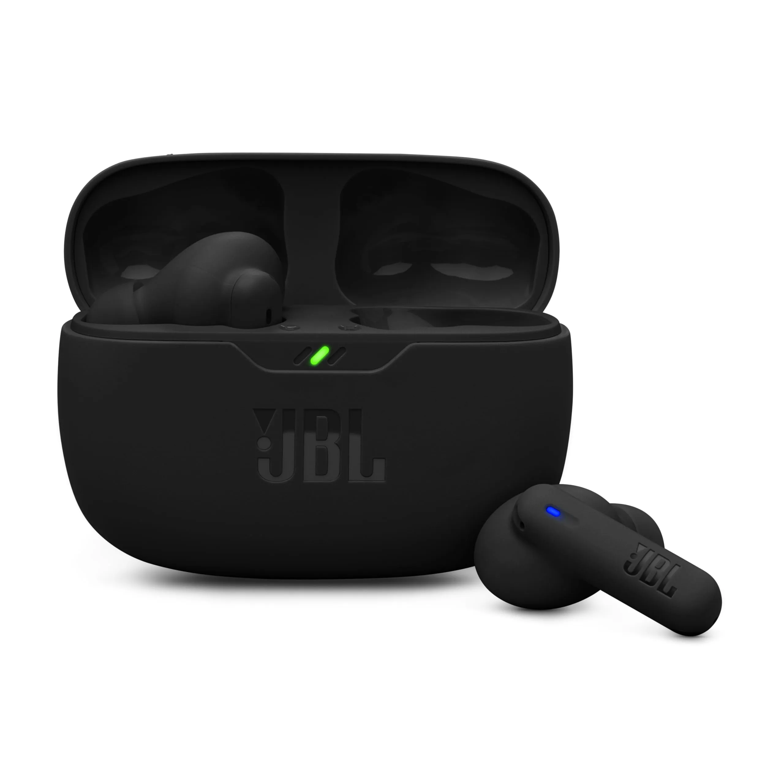 JBL Wave Beam 2 Auricolari Bluetooth True Wireless con Cancellazione del Rumore, 40 Ore di Autonomia, Suono Pure Bass, Smart Ambient, Connessione Multipoint, Design Chiuso a Stick, Nero