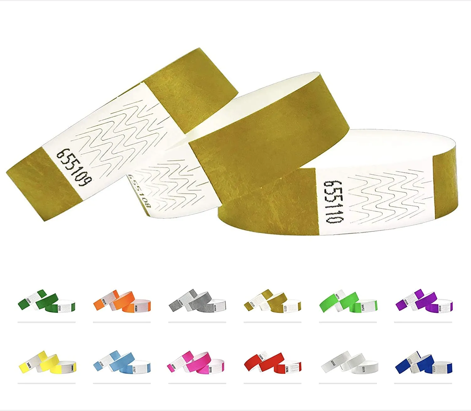500 pezzi - 19 mm Tyvek Wristbands, Tyvek Braccialetti, Tyvek Bracciali, Festival Braccialetti, Night-Club Braccialetti
