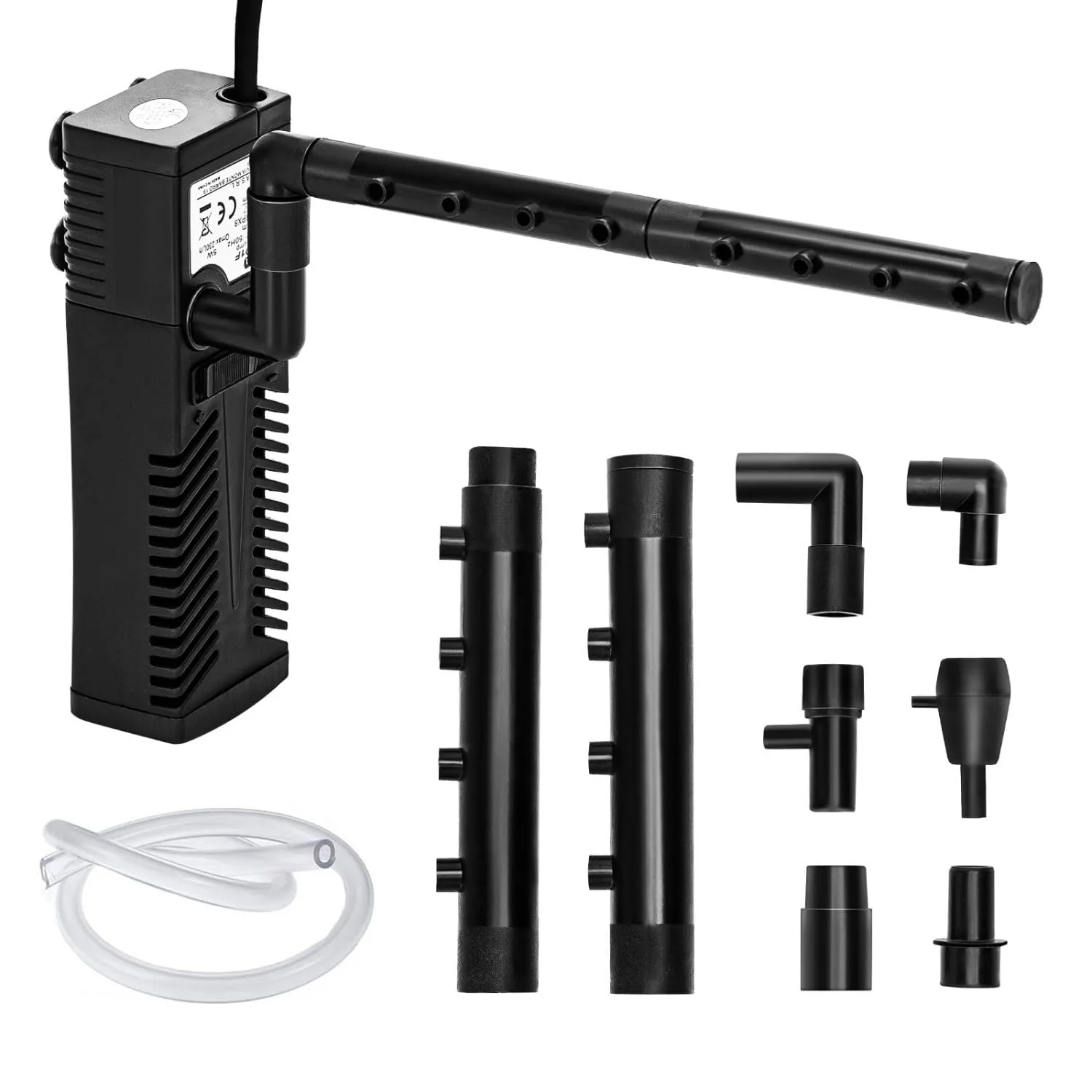 Nobleza - Filtro per Acquario 5W, 230L/H Filtro Interno per Acquario Silenzioso e Potente, Adatto per Acquario 20 a 50 Litri