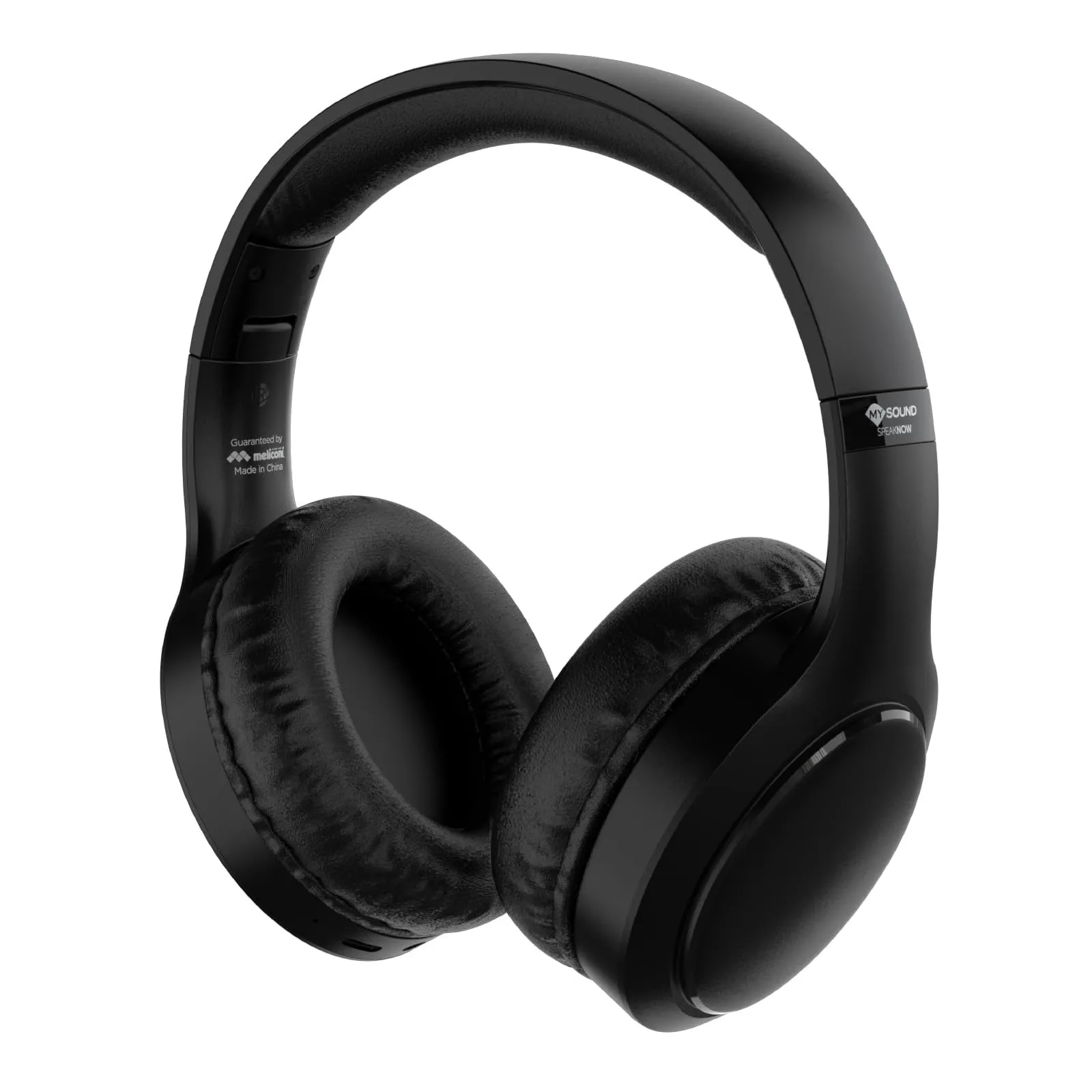MySound by Meliconi Speak Now, Cuffie Bluetooth 5.3, Cuffie Wireless con Microfono, Suono Nitido e Potente con Bassi Potenti, Multipoint Connection, Compatibili con Android e Apple