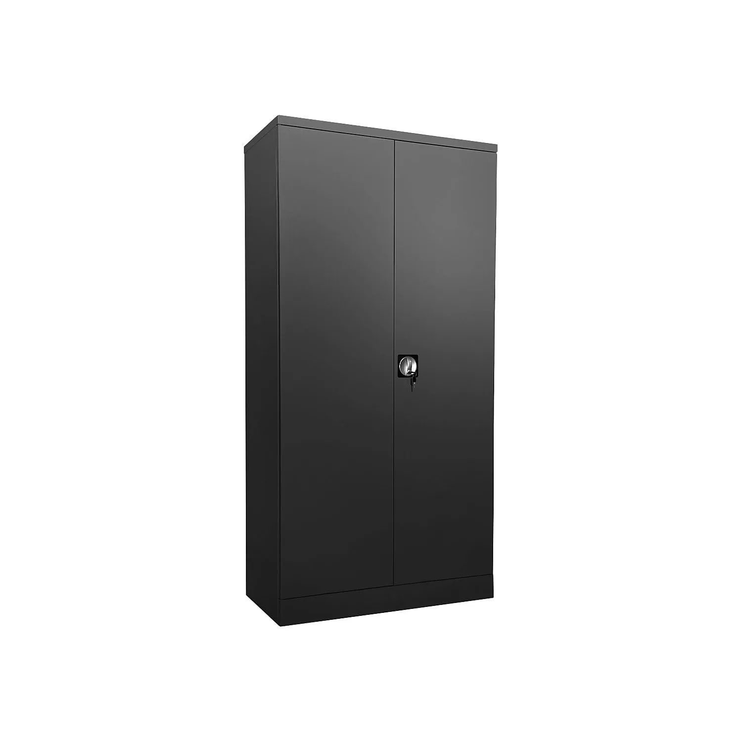 EUROKRAFT basic | Armadio in acciaio Nilas | con 4 ripiani | alt x largh x prof 1950 x 915 x 421 mm | nero notte