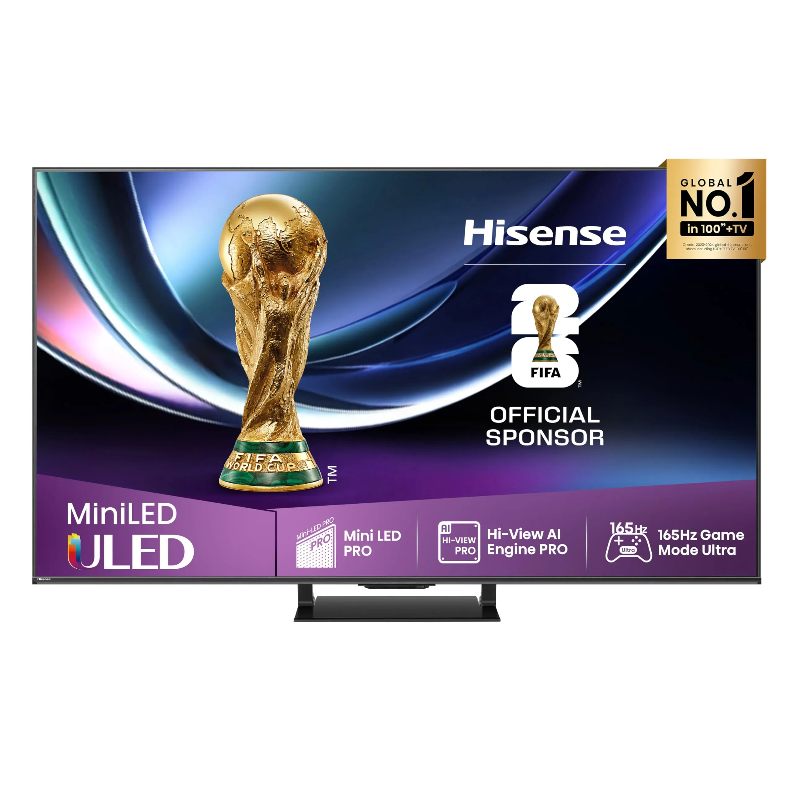 Hisense TV 55" Mini-LED 165Hz 4K 2025 55U72Q PRO, Smart TV VIDAA U9 con 1000+APP, Dolby Vision IQ, HDR 10+ Adaptive, 165Hz Game Mode Ultra, Dolby Atmos 2.1.2 con Subwoofer, Alexa Built-in, 55''