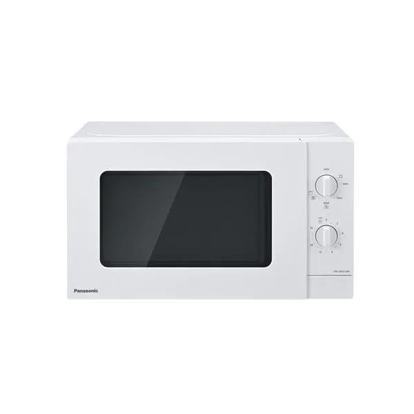 Panasonic NN-GM21QWEPG 20L - Microonde compatto con grill, 800 W, cottura combinata, 5 livelli di potenza, funzione scongelamento, manopola girevole, piatto girevole in vetro, bianco