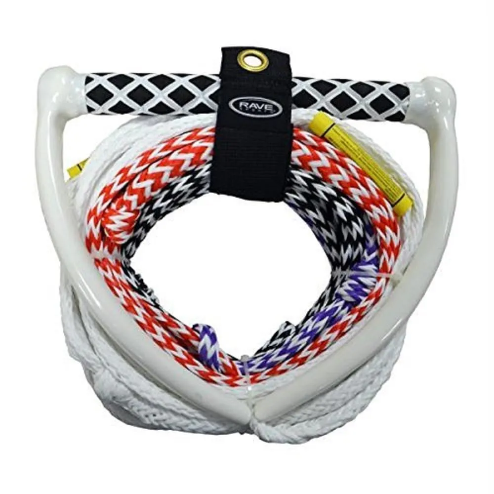 Rave 4-Section Ski Rope, Corda da Sci PRO a 4 sezioni Unisex, Multicolore, 75'
