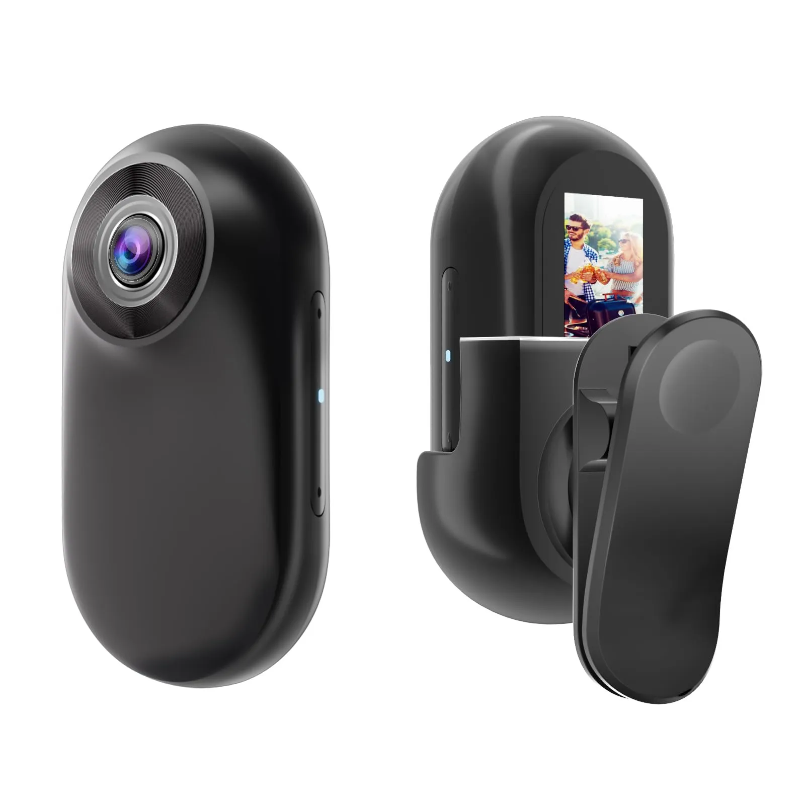 OBEST Action Cam,1080p HD Fotocamera Sportiva,Mini Action Cam 360° con Schermo e Scheda TF da 128 G,Telecamera Moto Portatile,Videocamere Sportive,Vlog Camera,Telecamera Casco Moto