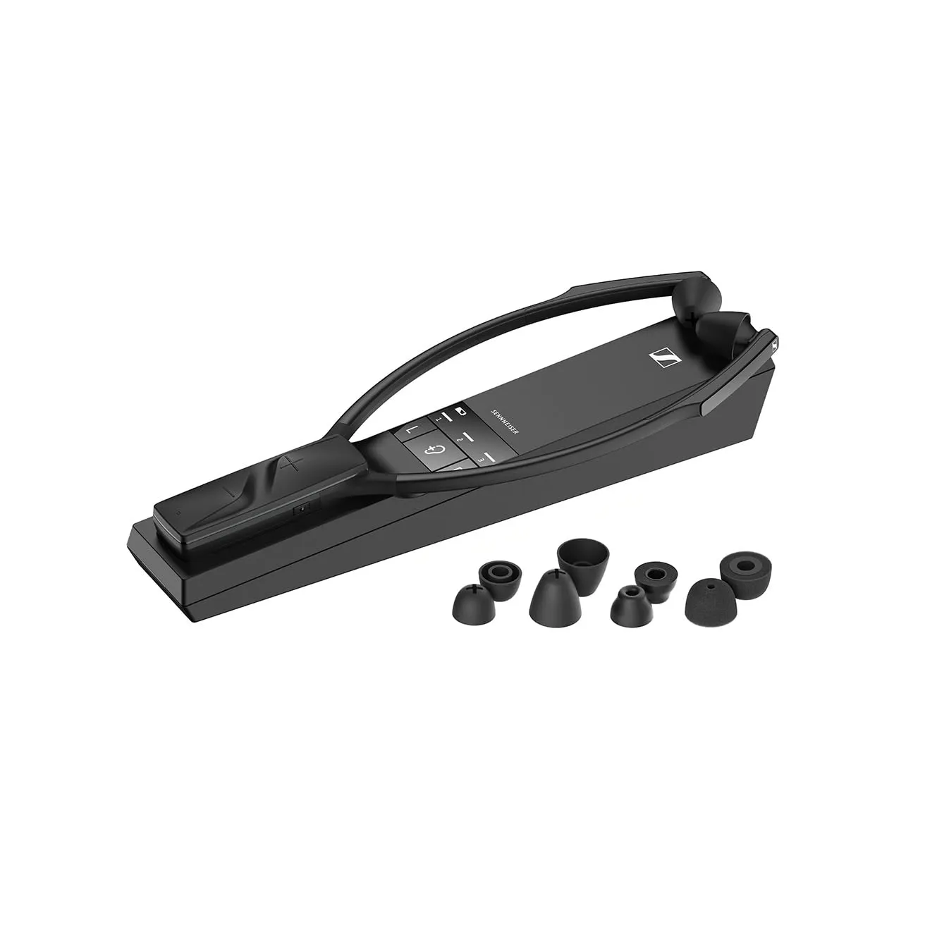 Sennheiser RS 5200 cuffie wireless digitali per ascoltare la TV: suono nitido, profili di ascolto selezionabili, chiarezza vocale, design leggero, connessioni analogiche e digitali, portata 70 m