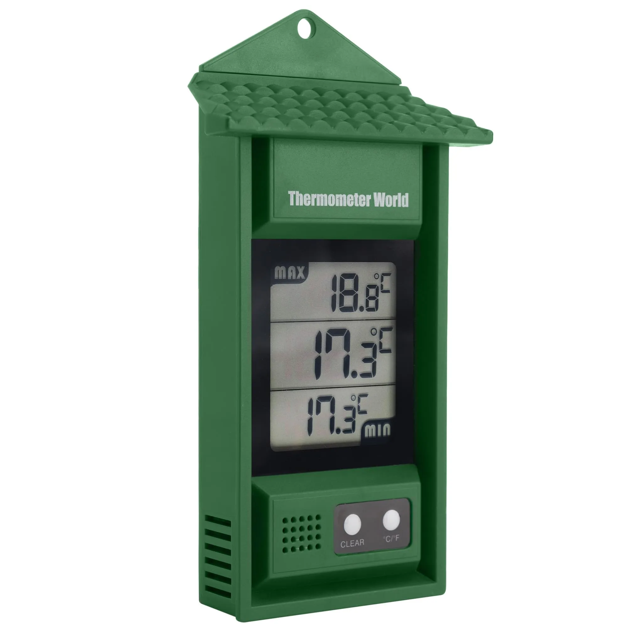 Termometro digitale per serra, per monitorare la temperatura massima e minima, accessorio da serra per interni ed esterni, facile da montare a parete