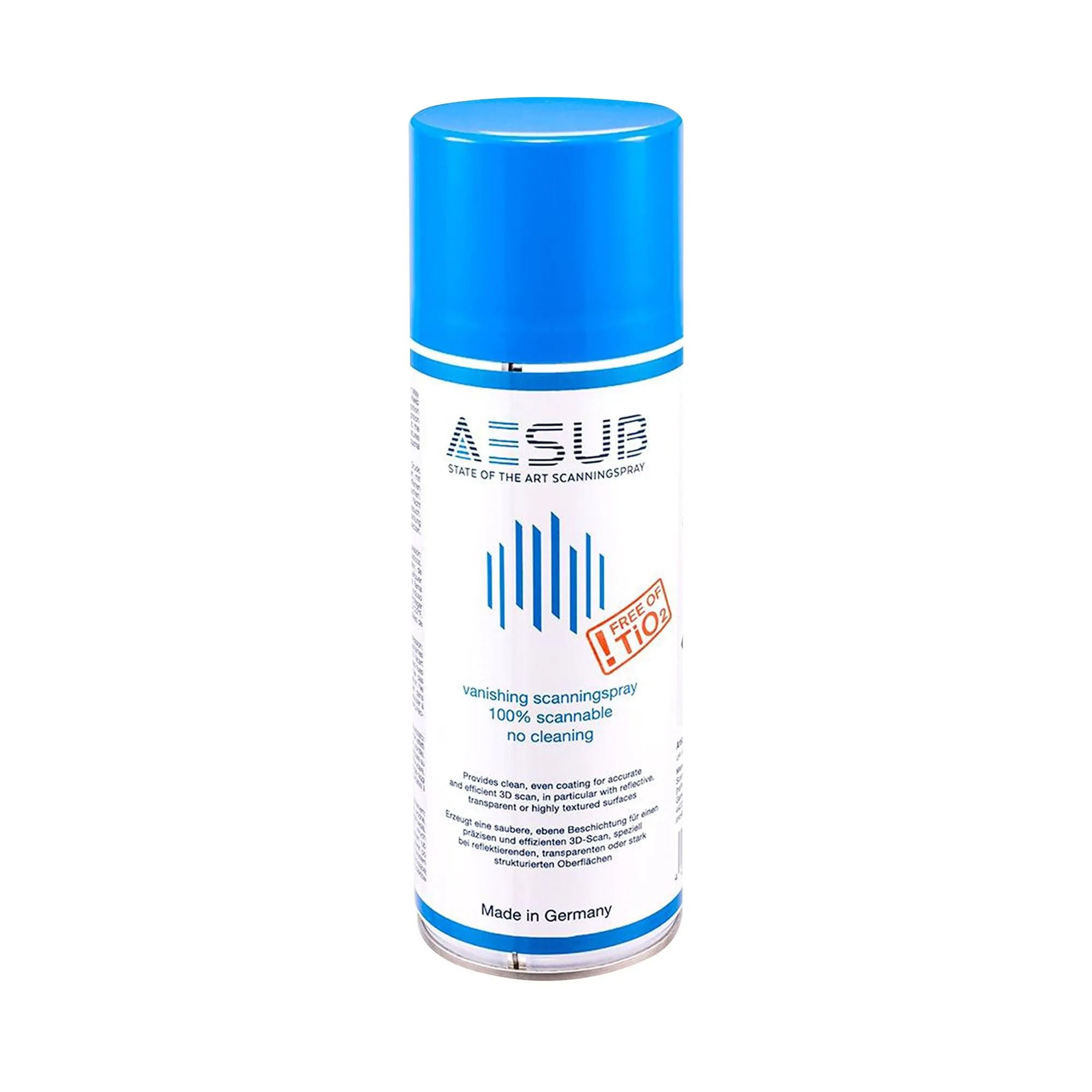 Spray Scanning 3D per Scanner 3D, per Superfici Riflettenti, Trasparenti o Altamente Texturizzate, Non Richiede Pulizia, 400ml, Blu