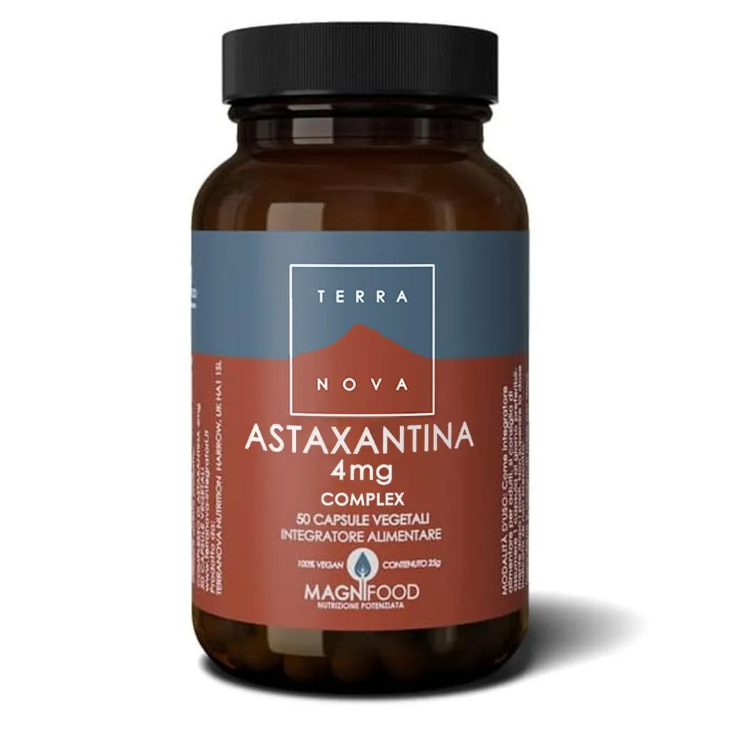 TERRANOVA Integratore alimentare Astaxantina 4mg Complesso - 50 Vegicaps