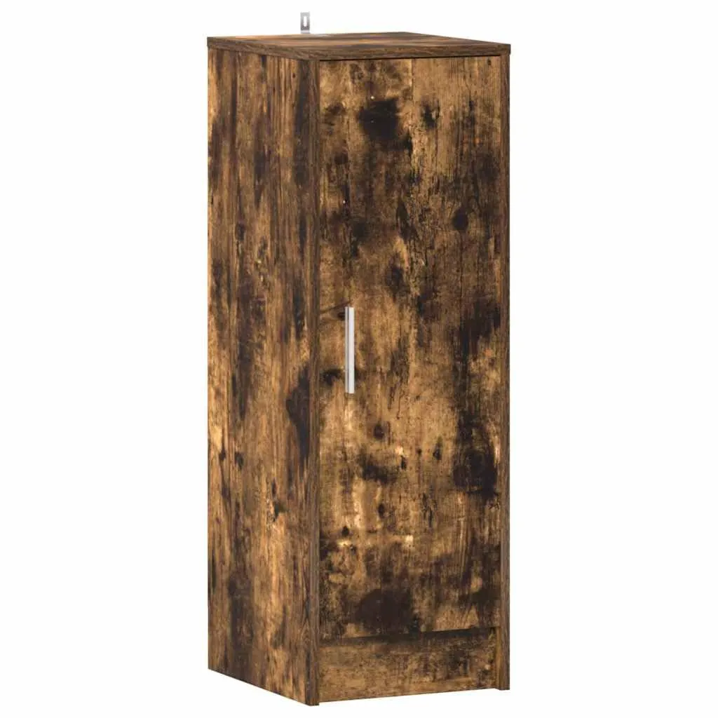 vidaXL Scarpiera Rovere Fumo 32x35x92 cm in Legno Multistrato